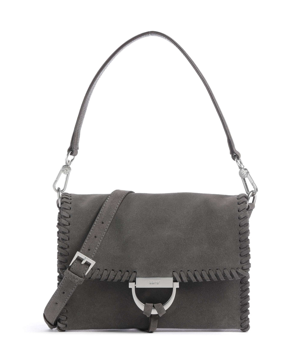 Abro Suede Temi Stitch Shoulder bag grey