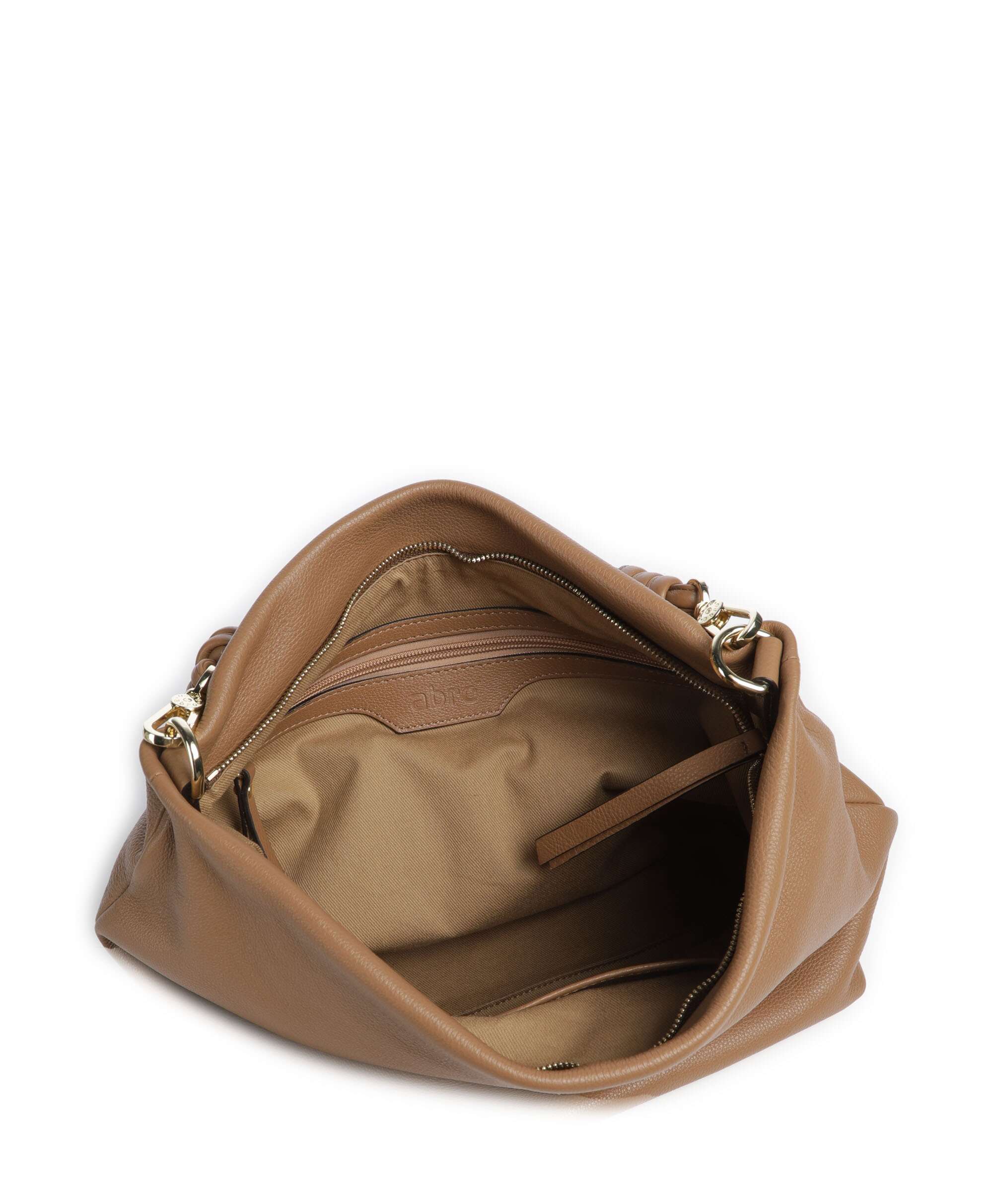 Abro Dalia Soley Hobo bag caramel/cognac