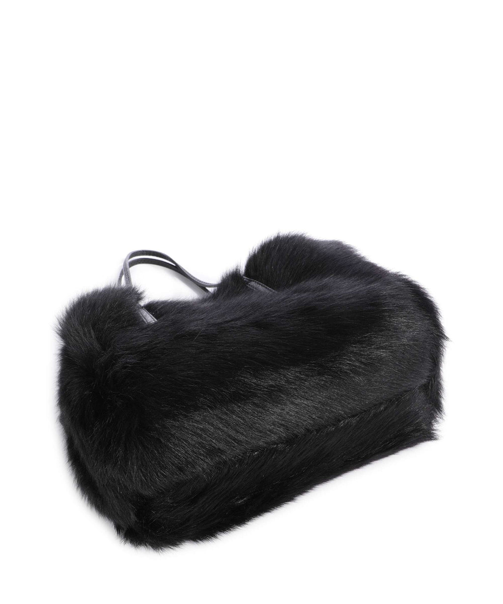 Abro Shearling Noelle Handbag black/nickel