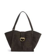 Abro Suede Temi Shopper dark brown