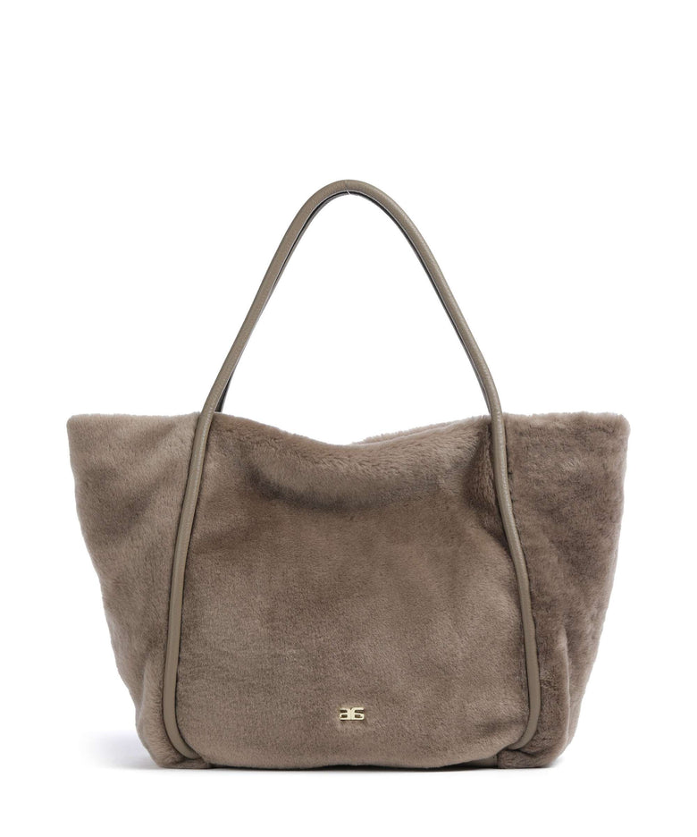 Abro Shearling Willow Tote bag tope