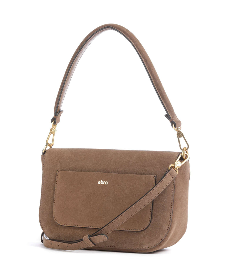 Abro Suede Camilla Shoulder bag camel