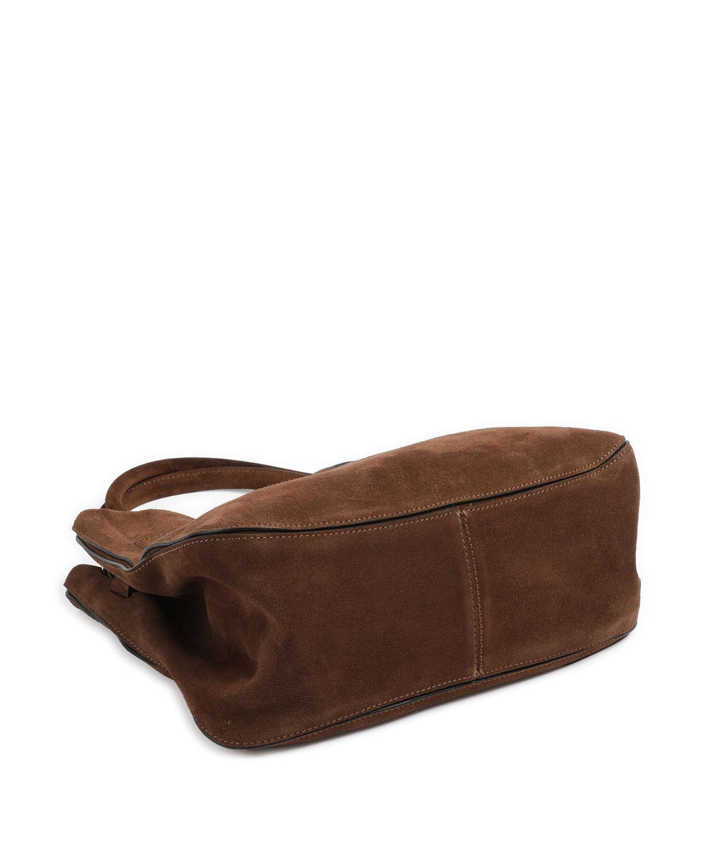 Abro Suede Jill Handbag wood