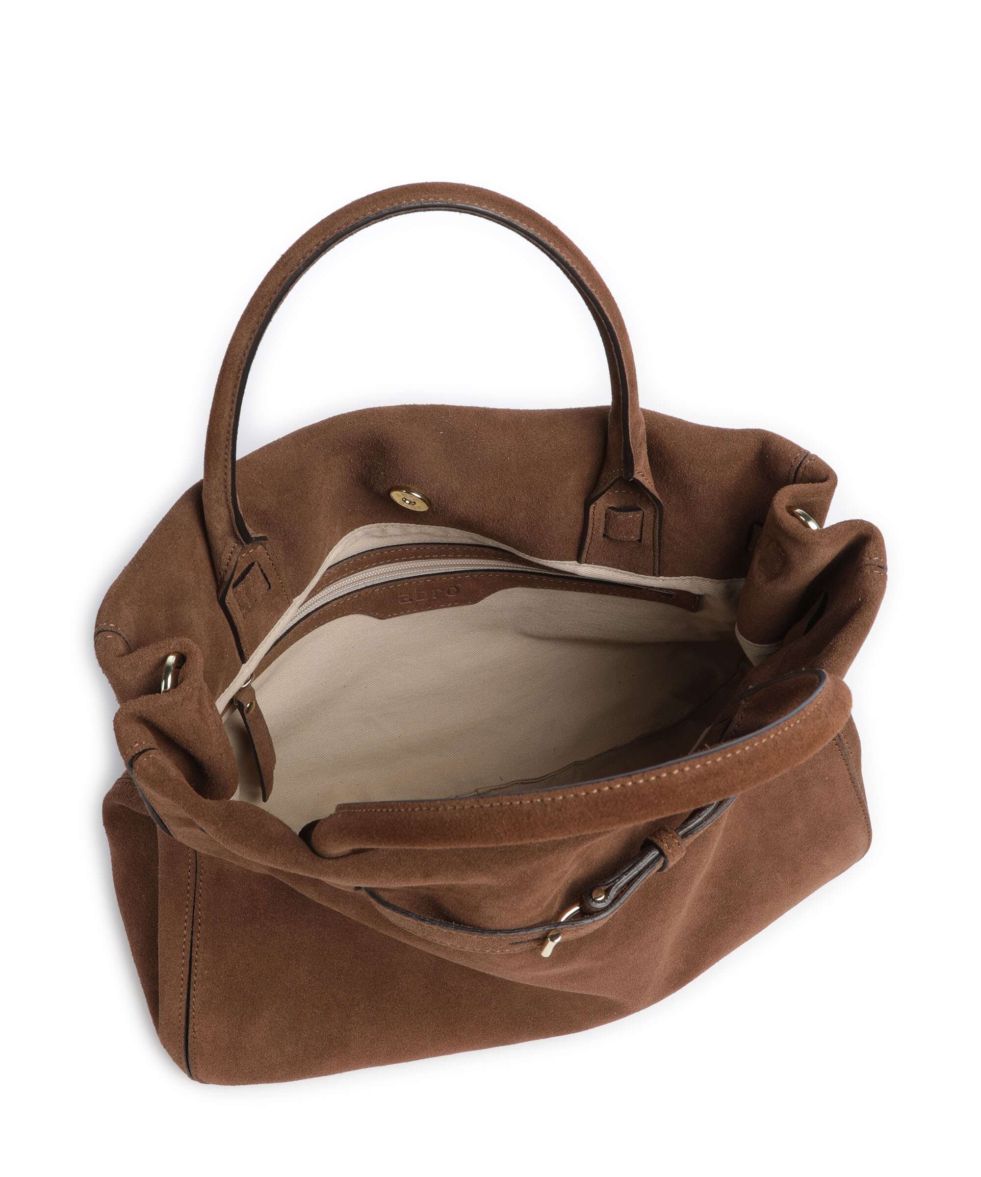 Abro Suede Jill Handbag wood