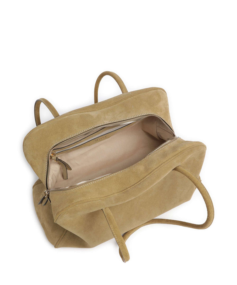 Abro Suede Amara Shoulder bag mud