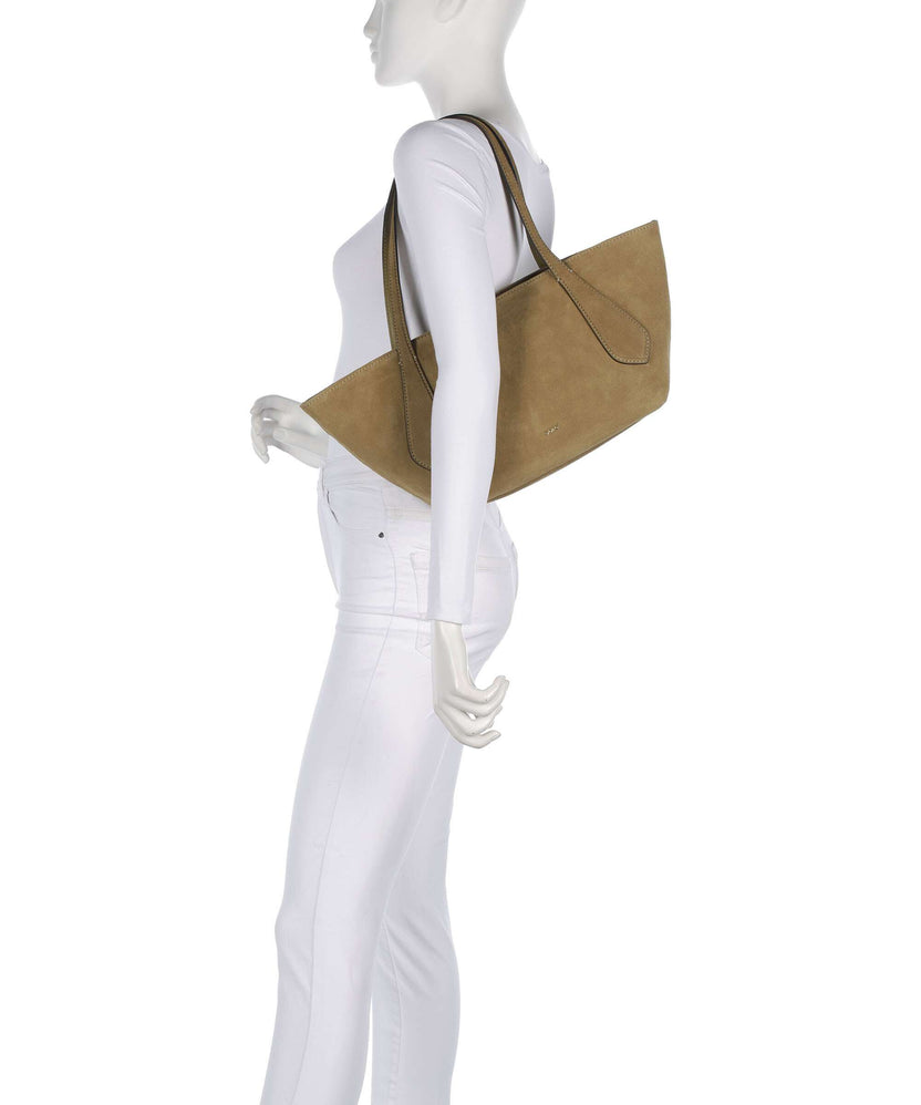 Abro Suede Carina Shoulder bag mud