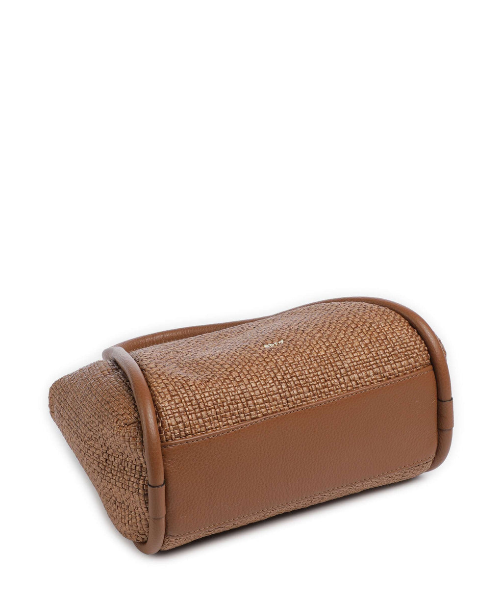 Abro Raffia Intreccio Willow Handbag caramel/cognac