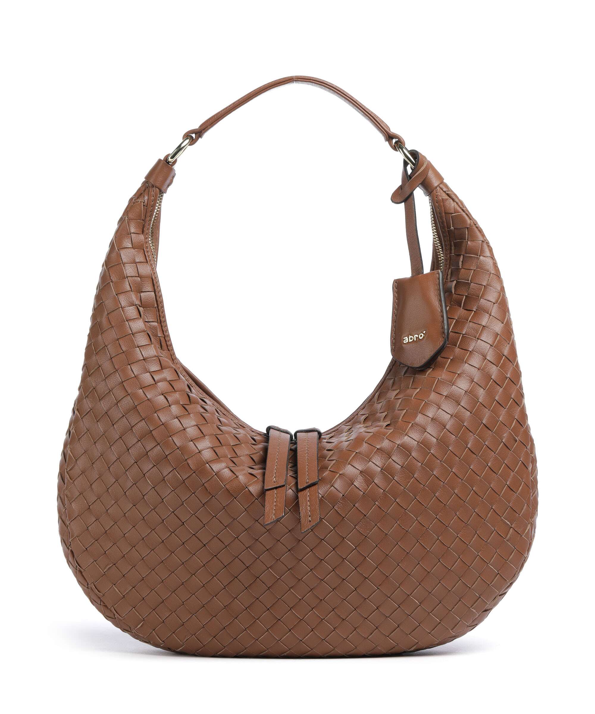 Abro Piuma Nana Small Hobo bag caramel/cognac