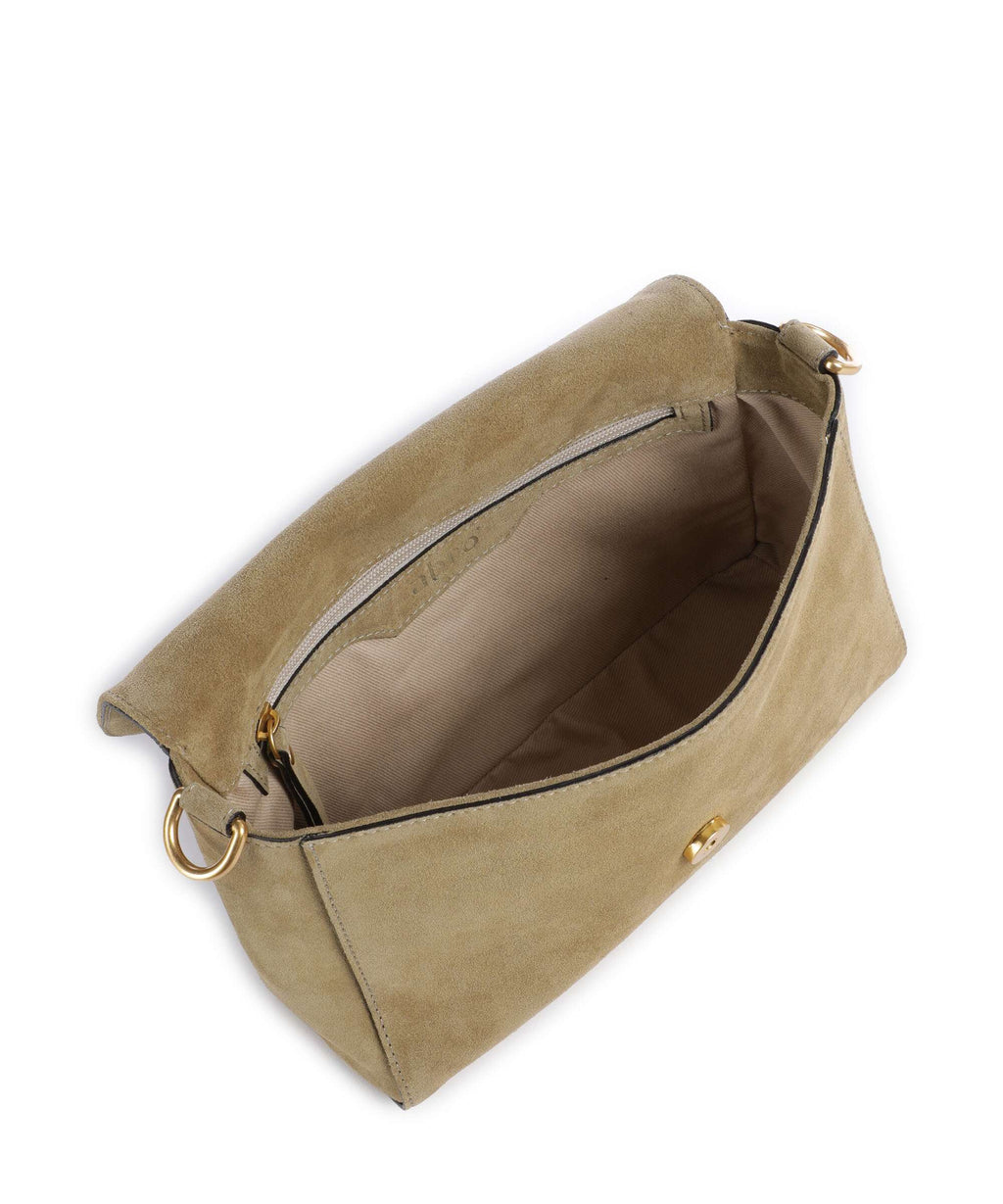 Abro Suede Temi Shoulder bag mud