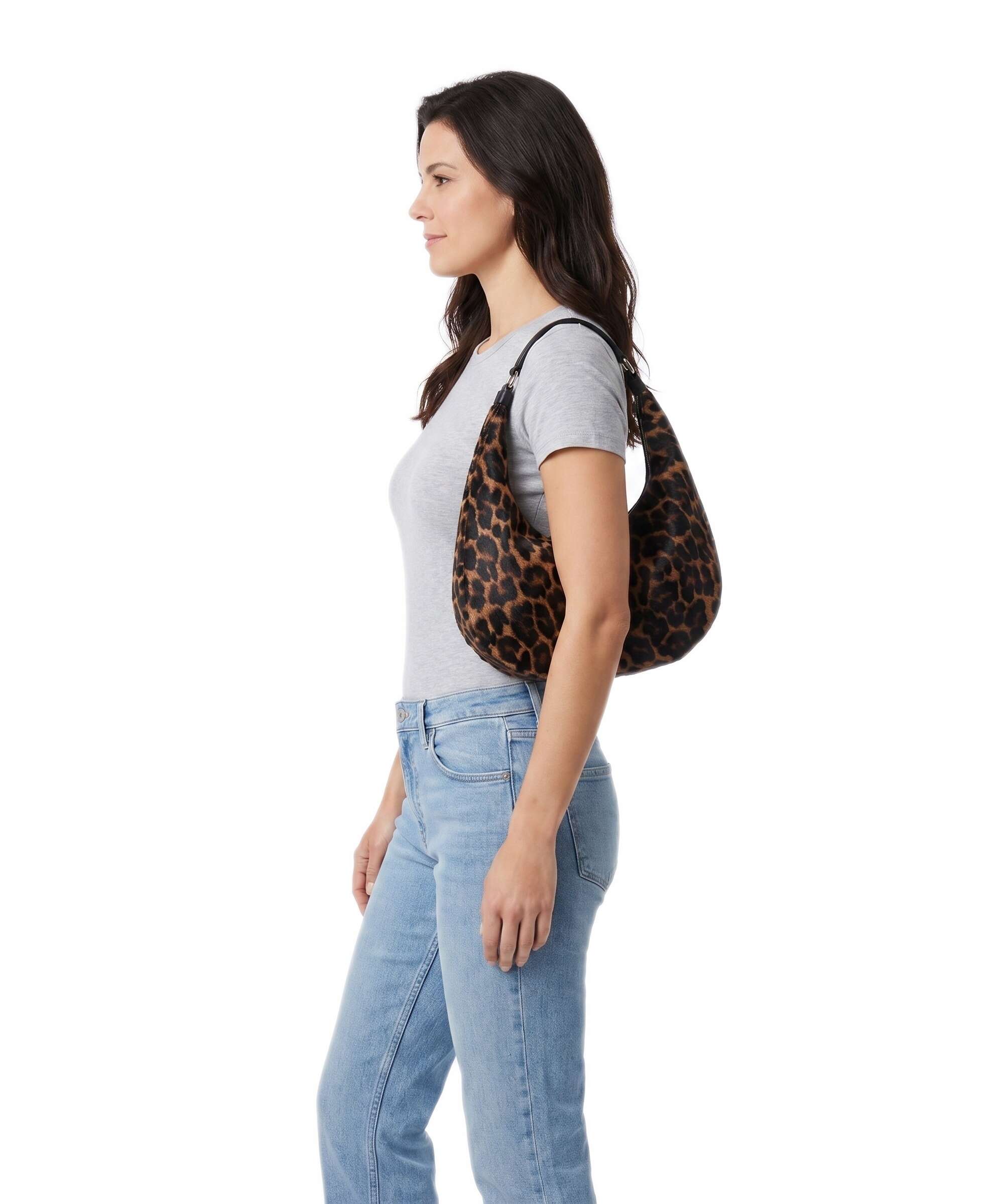 Abro Animal Printed Nana Small Hobo bag leo