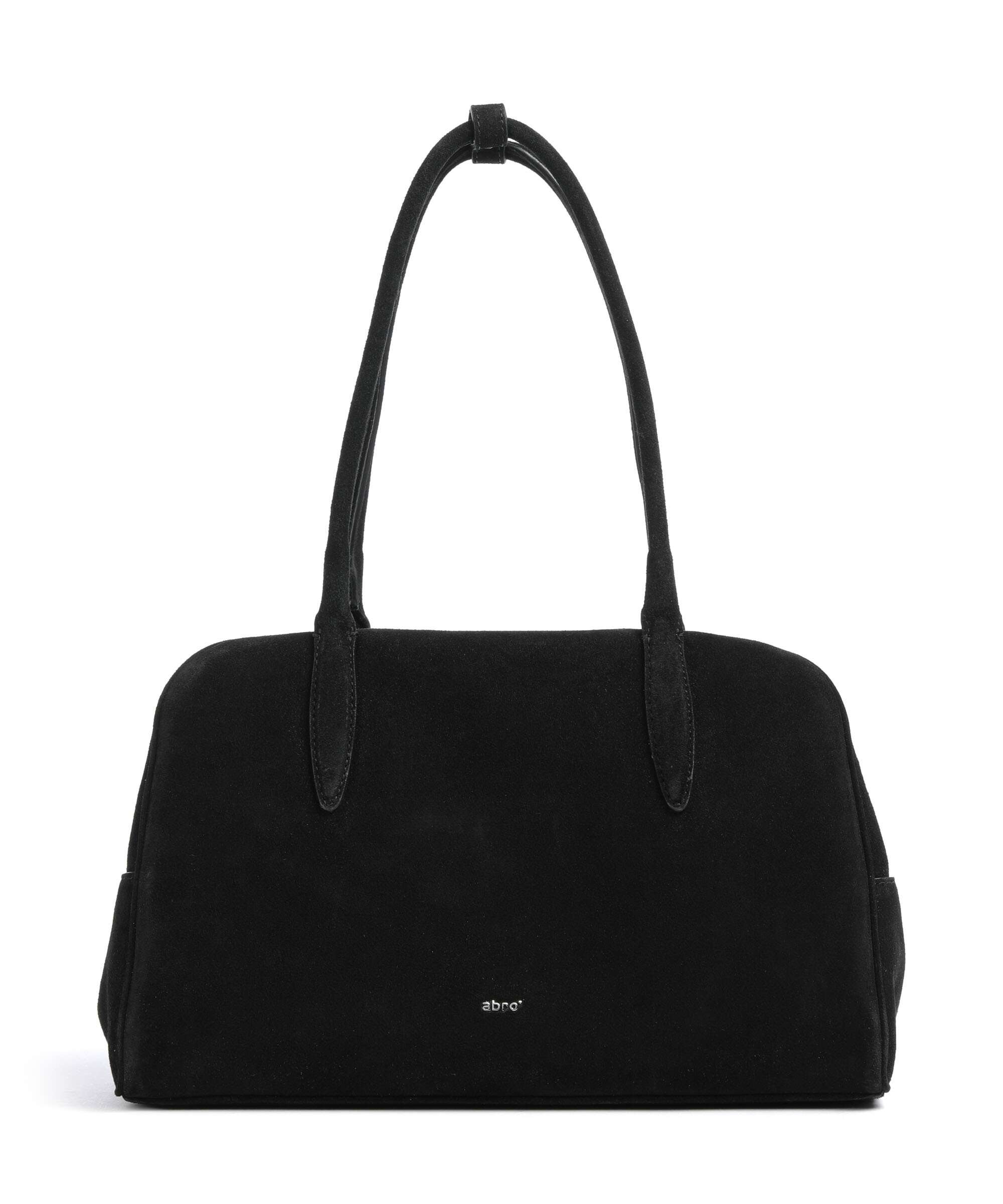Abro Suede Amara Shoulder bag black/nickel