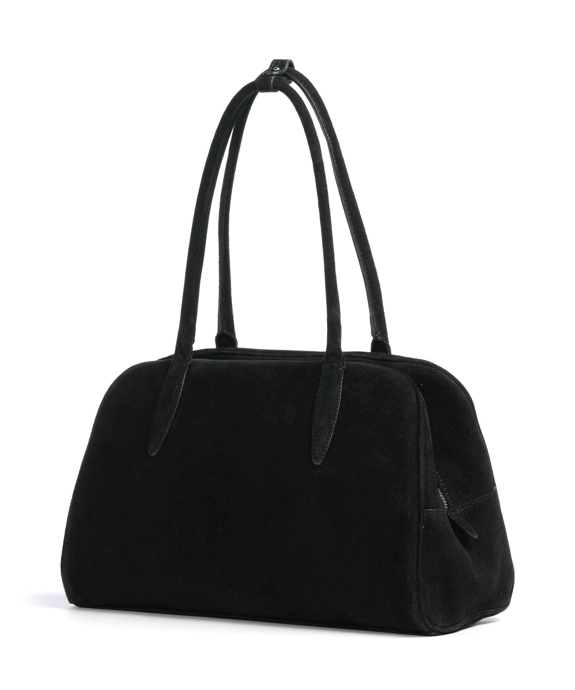 Abro Suede Amara Shoulder bag black/nickel