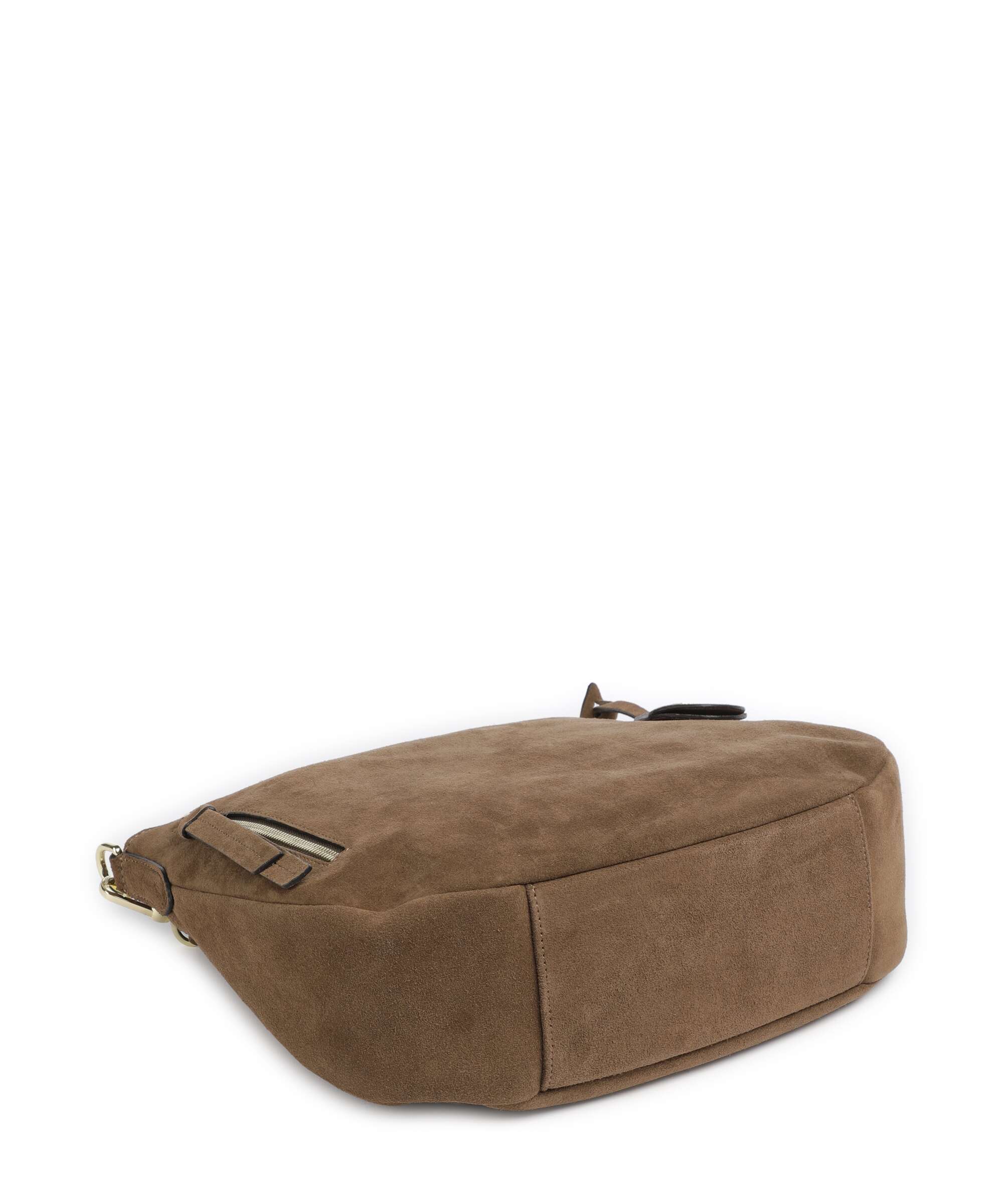 Abro Suede Juna Small Hobo bag khaki