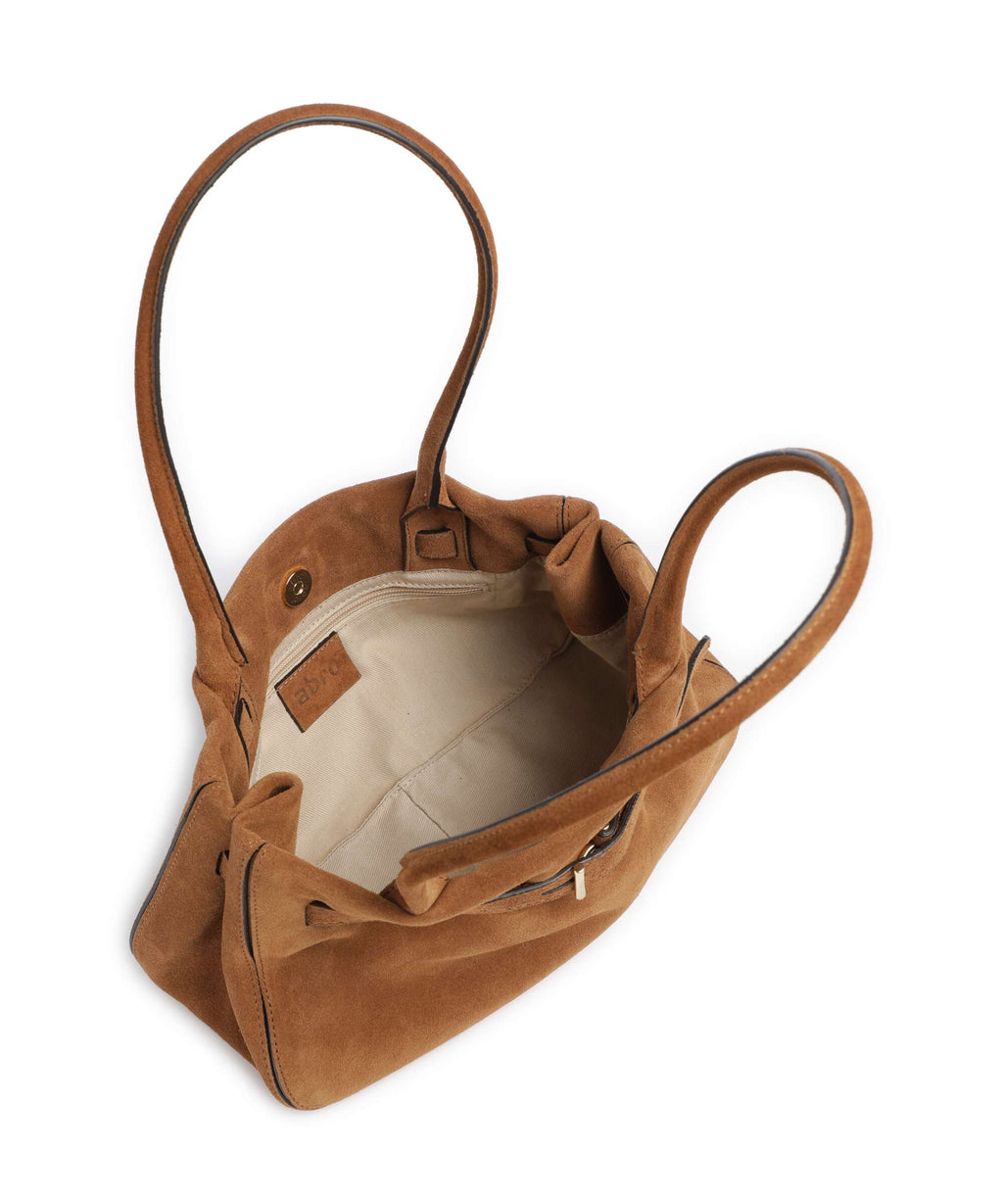 Abro Suede Jill Shoulder bag cuoio