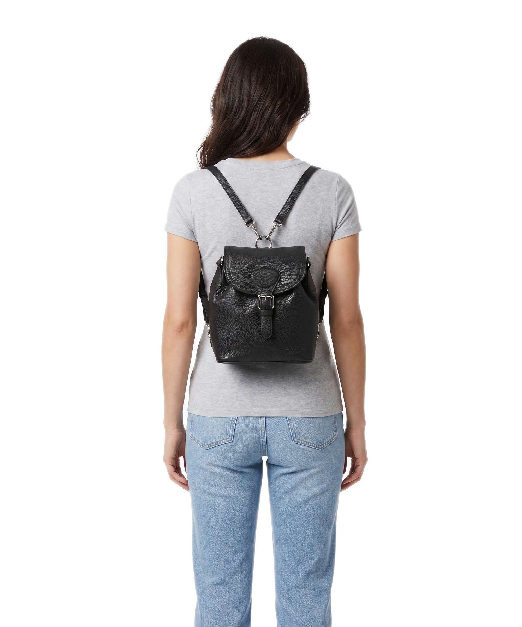 Abro Agave Daily Small Backpack bag black/nickel