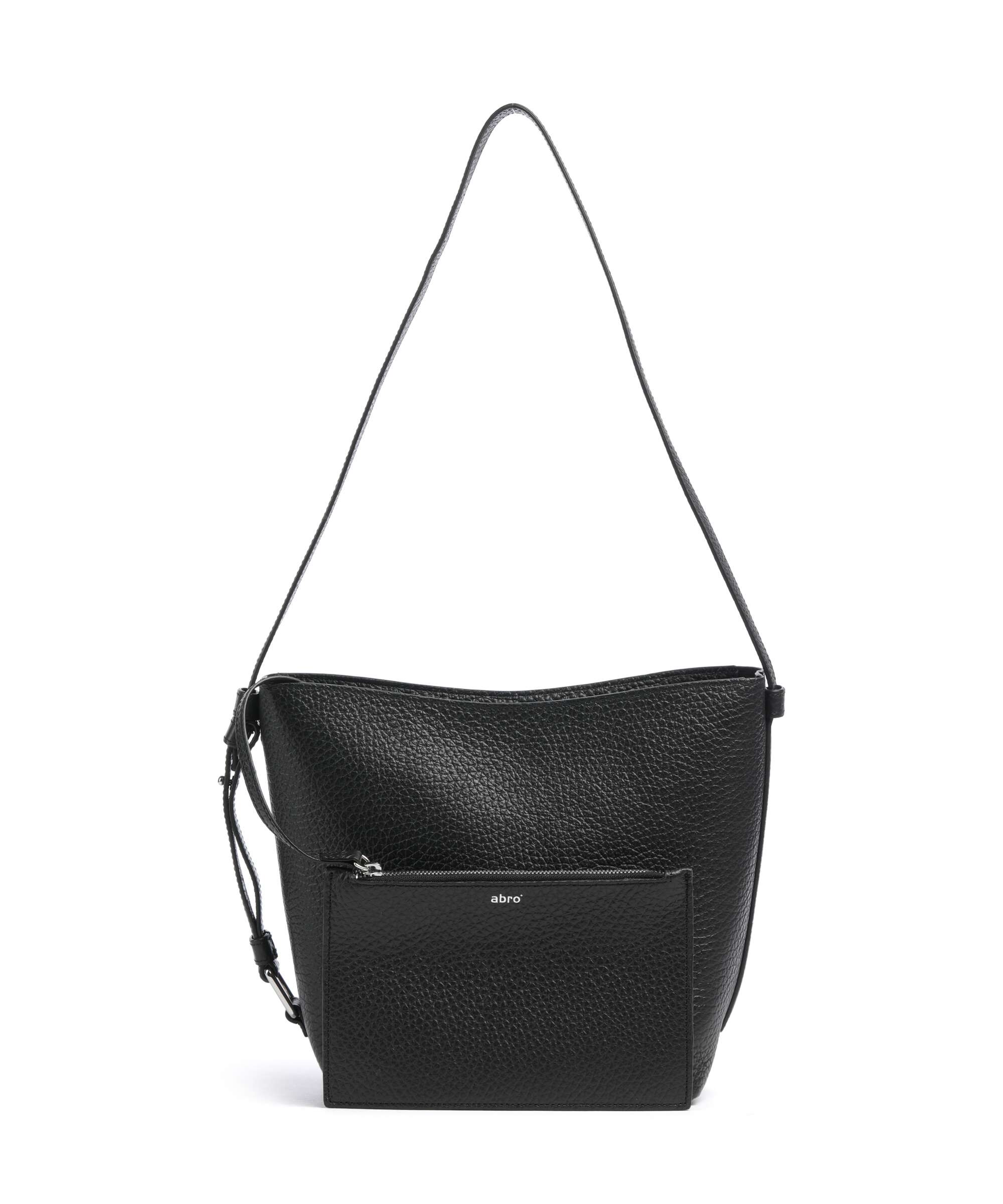 Abro Tekla Cosmo Hobo bag black/nickel