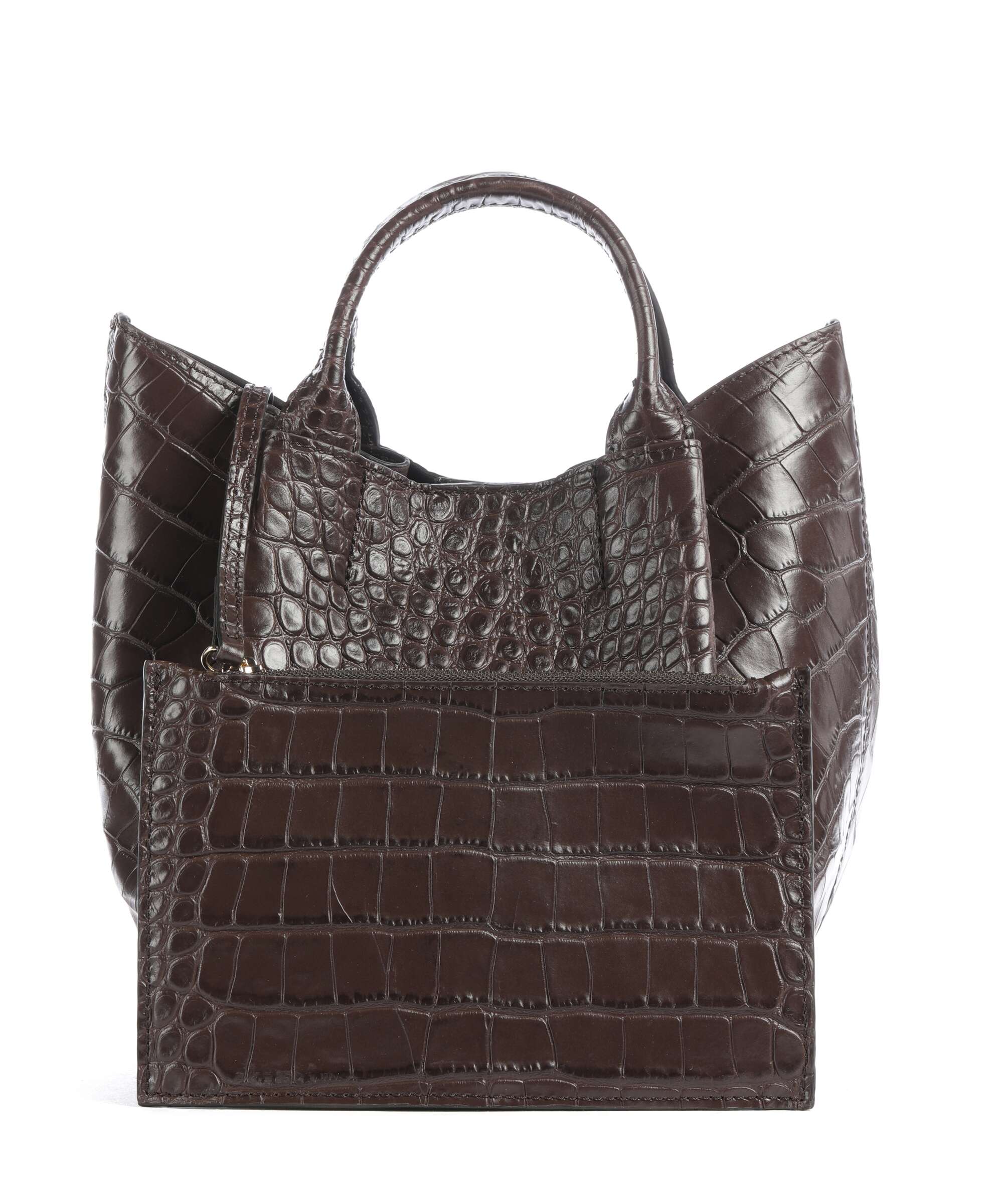 Abro Cocco Mondial Essential Small Handbag dark brown