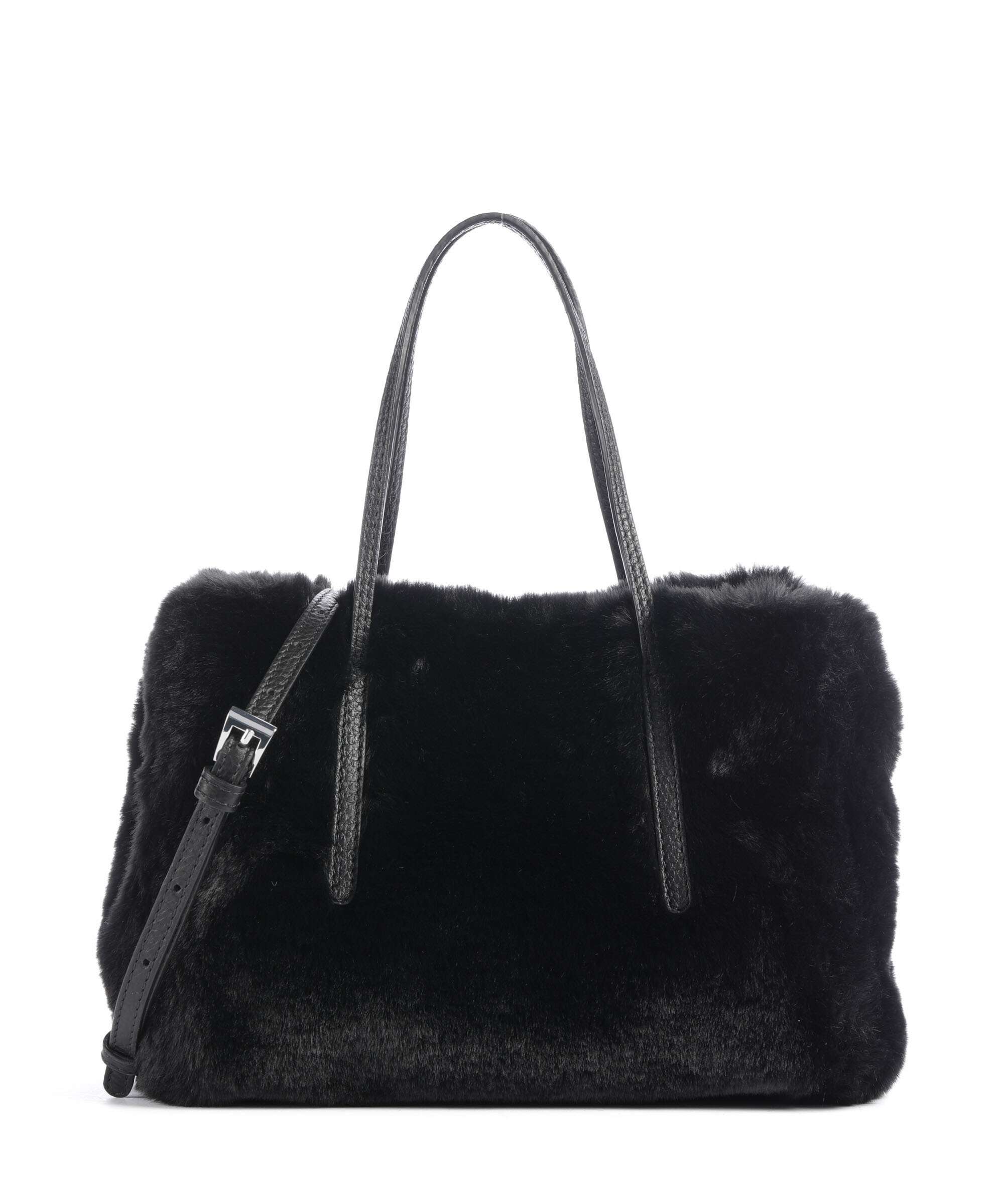 Abro Eco Fur Noelle Handbag black/nickel