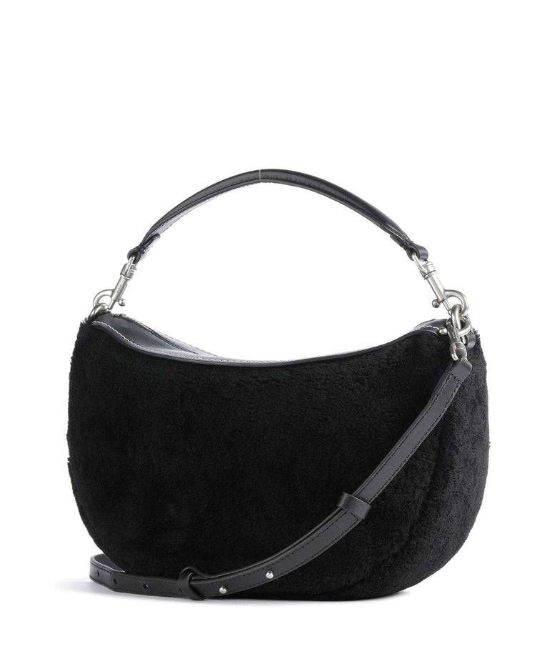 Liebeskind Melli Shearling S Hobo bag black