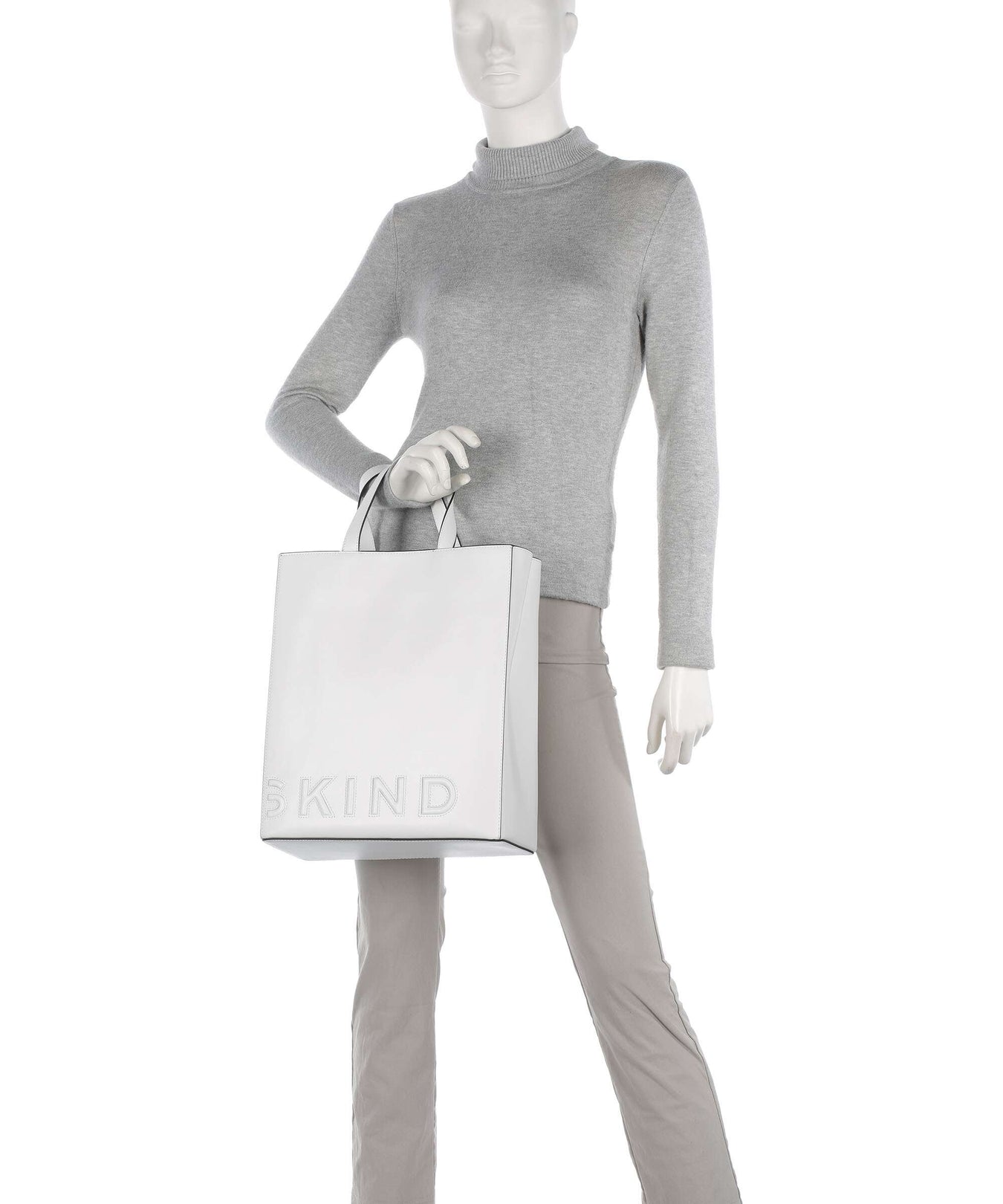 Liebeskind Paper Bag Logo Carter M Handbag offwhite