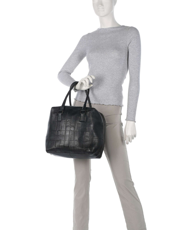 Liebeskind Kayla Monogram Sheep Natural M Handbag black