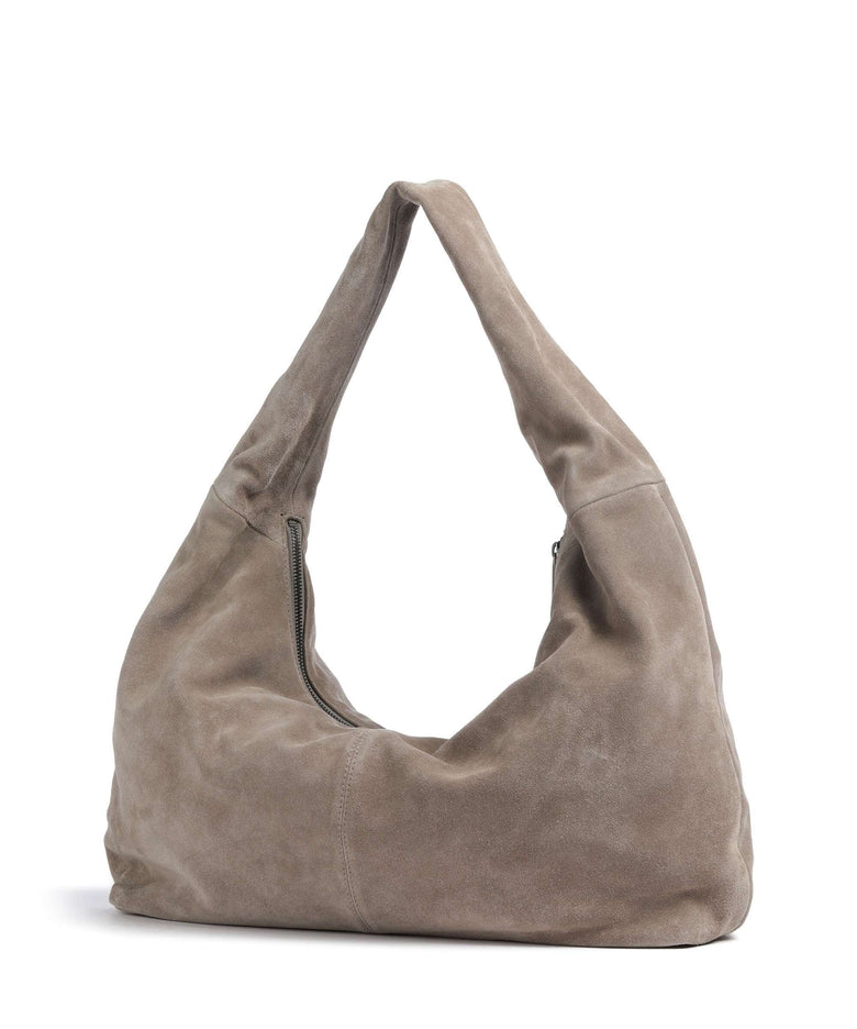 Liebeskind Bo Suede L Hobo bag neutral grey