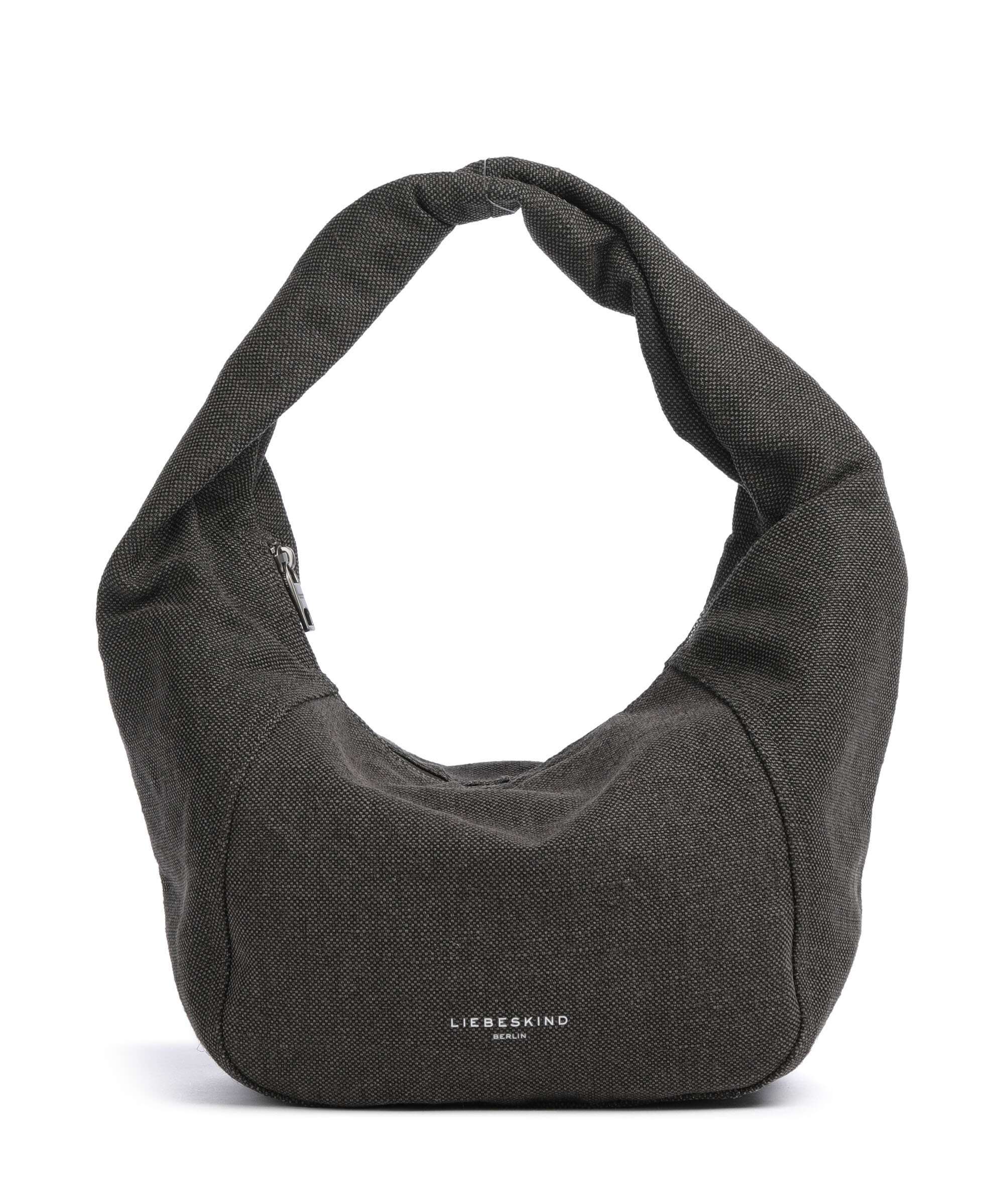 Liebeskind Farrah Heavy Canvas Washed M Hobo bag deep soil