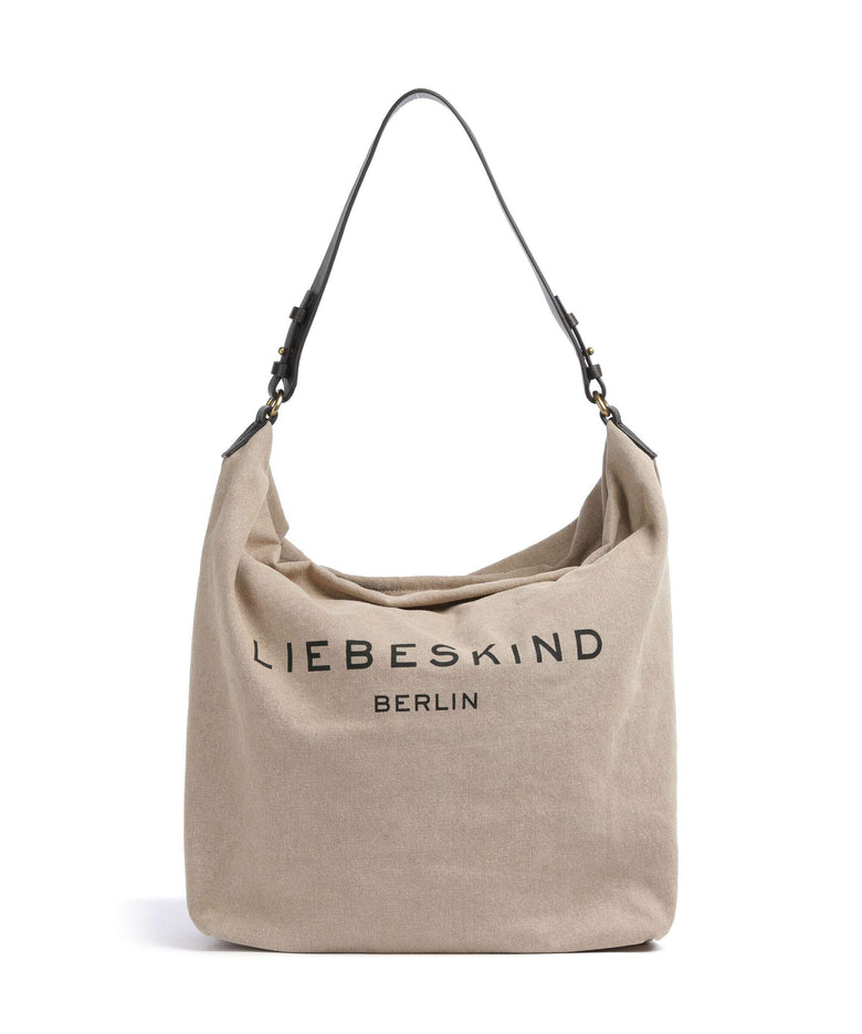 Liebeskind Clea Denim Hobo bag beige