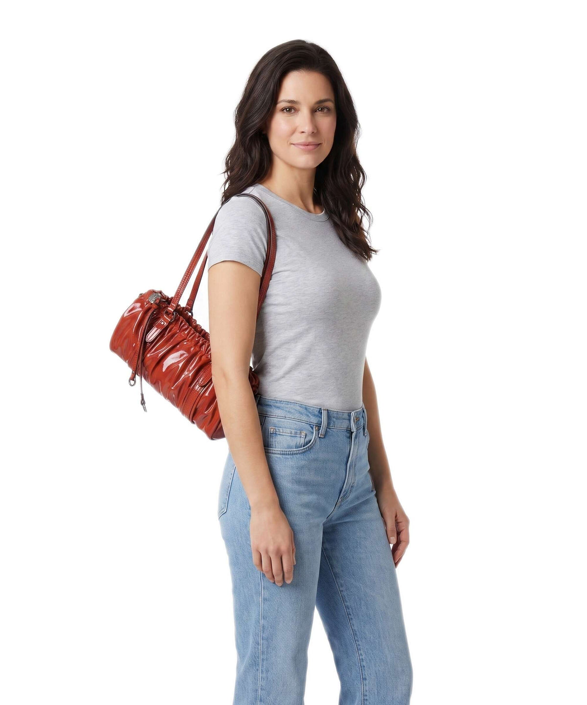 Liebeskind Faye Shiny XS Shoulder bag red rock
