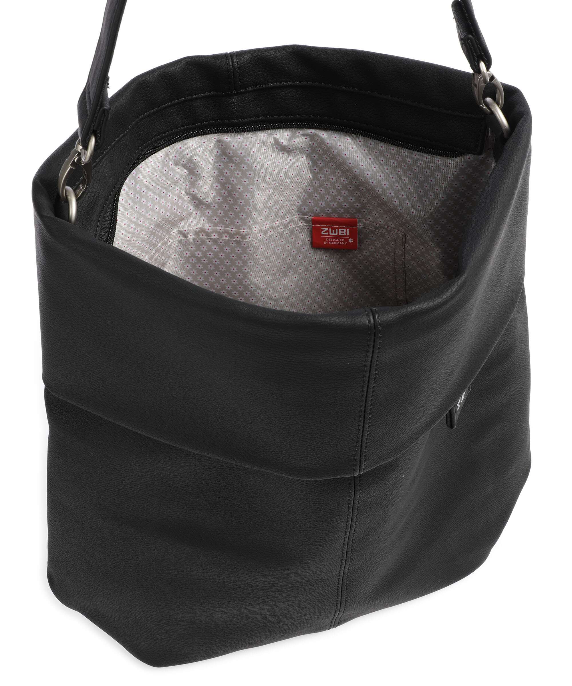 Zwei Mademoiselle.M M140 Hobo bag nubuk black