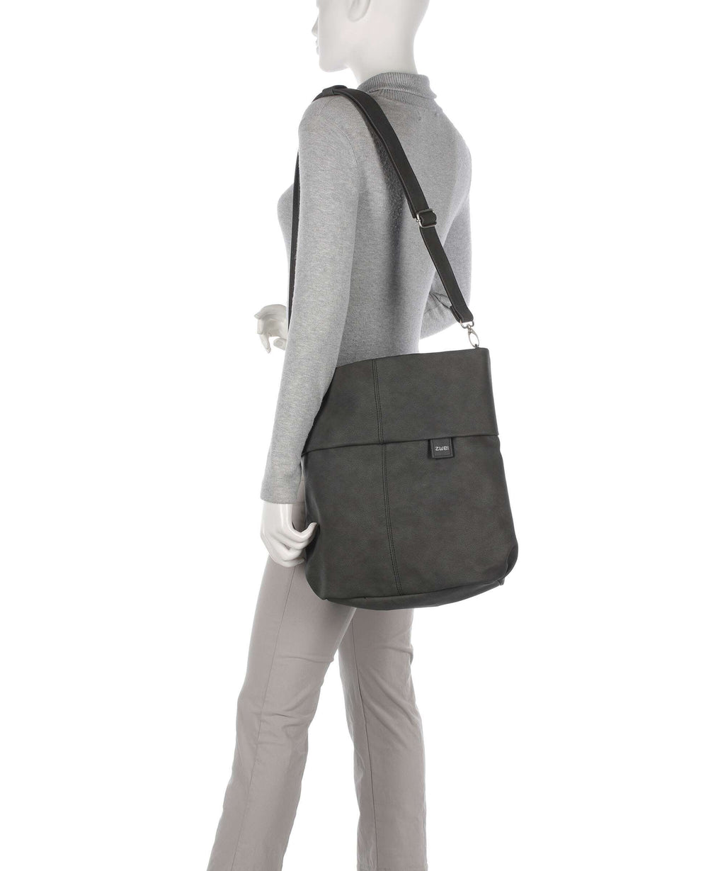 Zwei Mademoiselle M140 Hobo bag nubuk stone