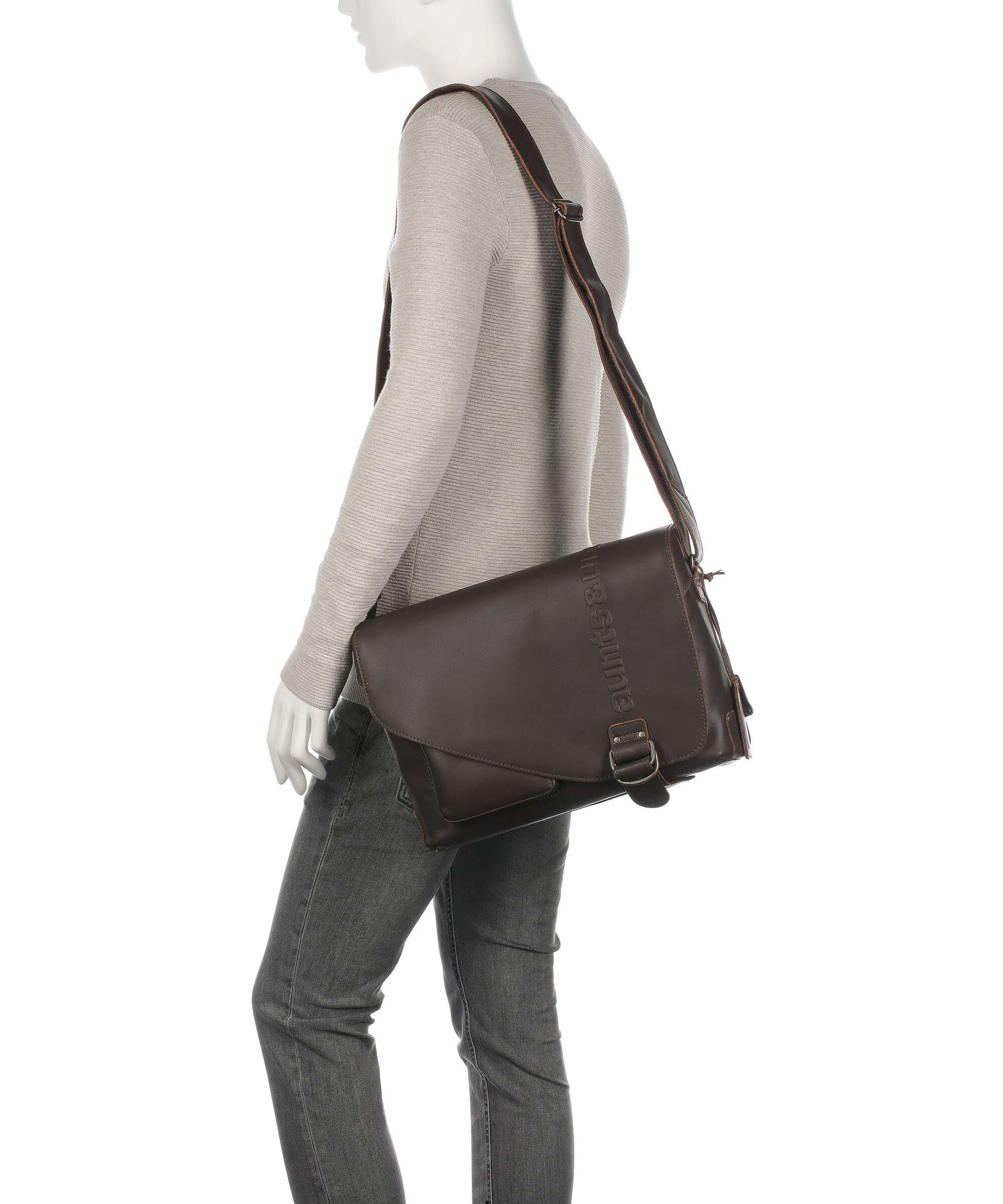 Aunts & Uncles Hunter Medium Judd Messenger bag vintage brown