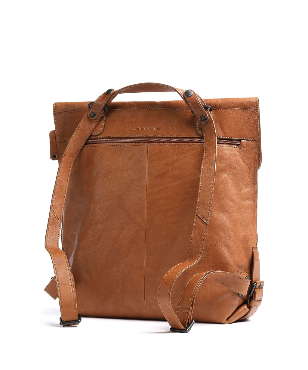Aunts & Uncles Grandma's Luxury Club Mrs. Apple Strudel Backpack bag caramel