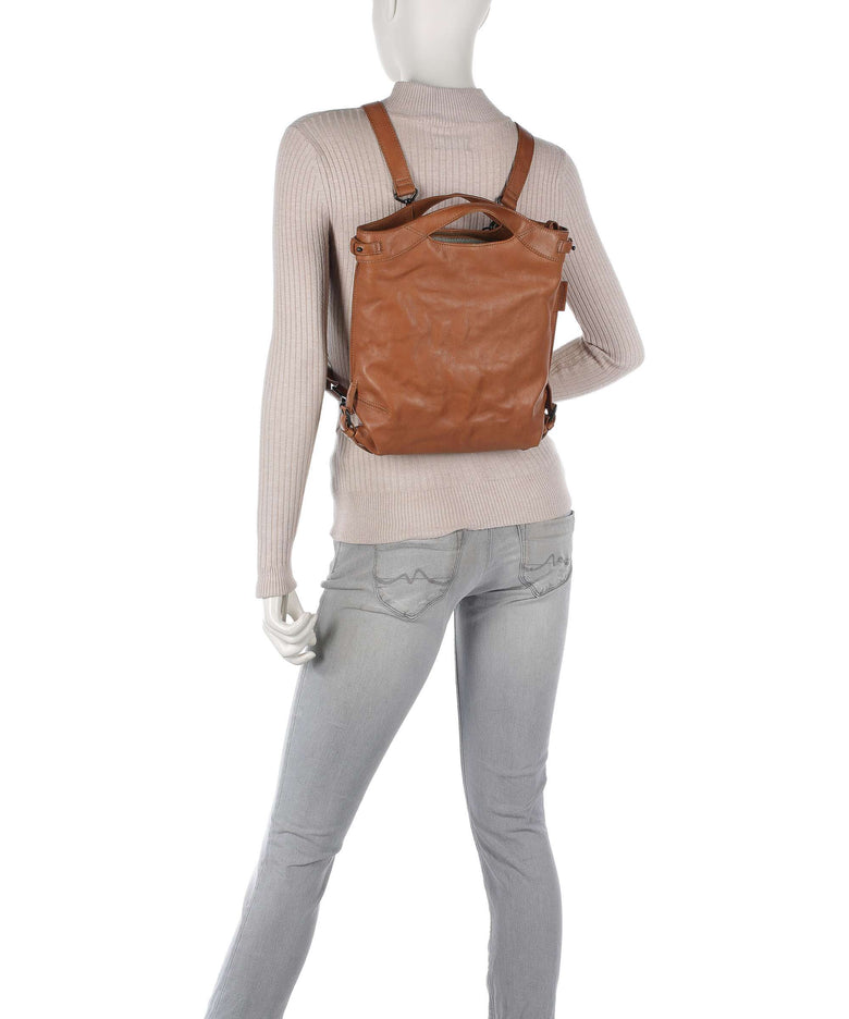 Aunts & Uncles Grandma's Luxury Club Mrs. Peach Crumble Backpack bag caramel