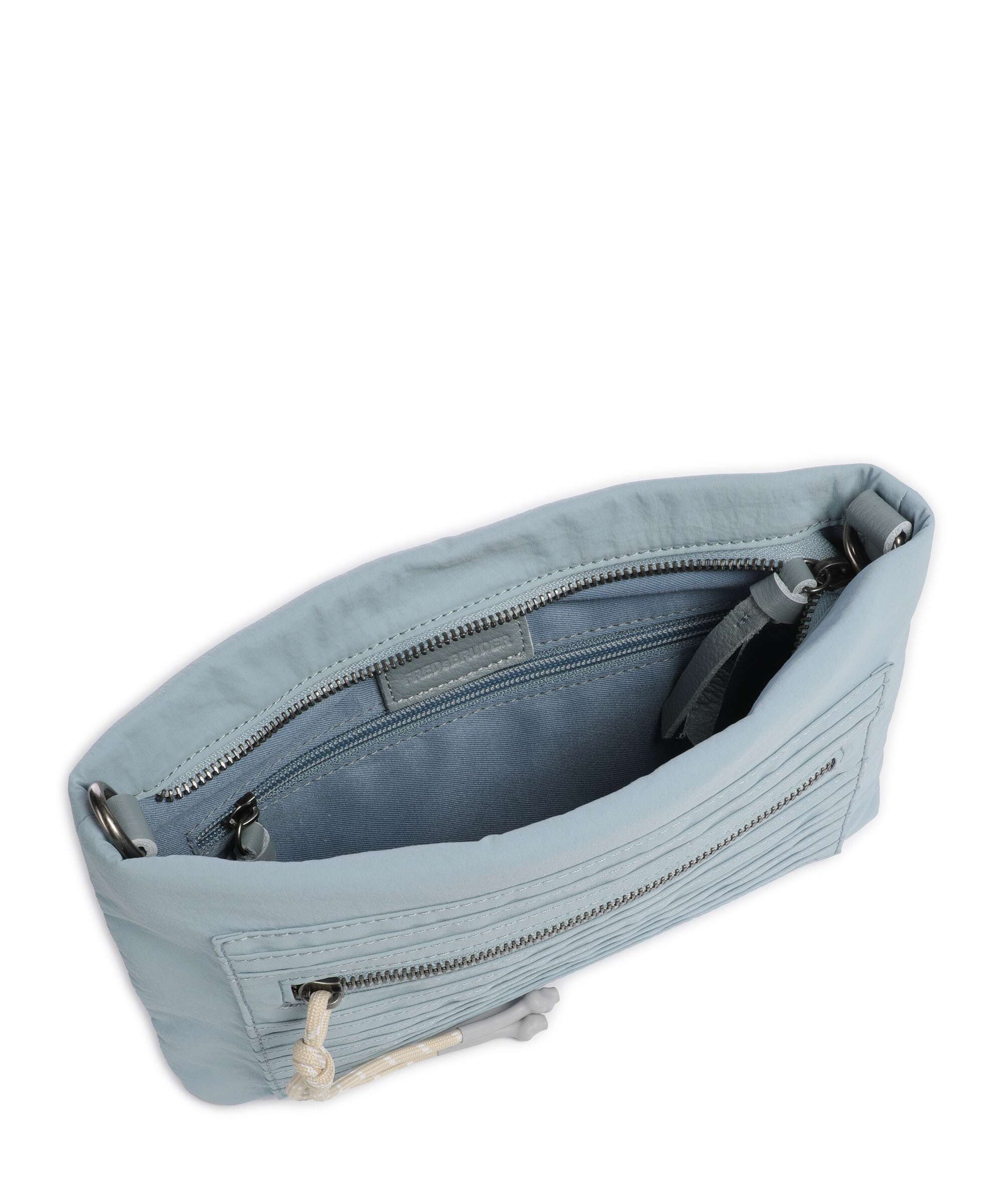 FredsBruder Friends For Life Crossbody bag dusty blue