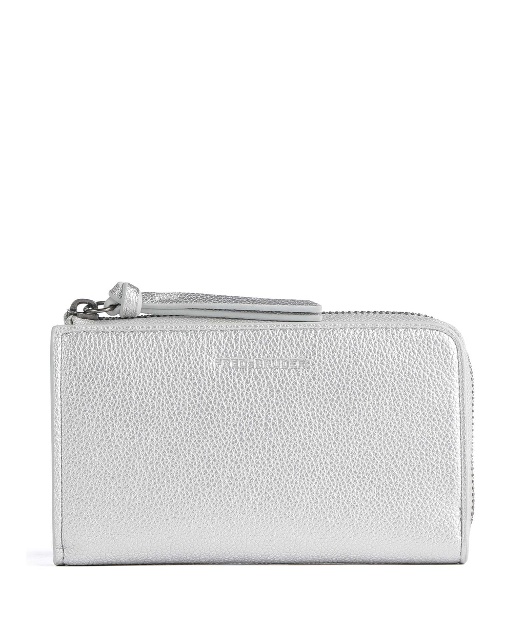FredsBruder Bestie Half-Zip Wallet silver