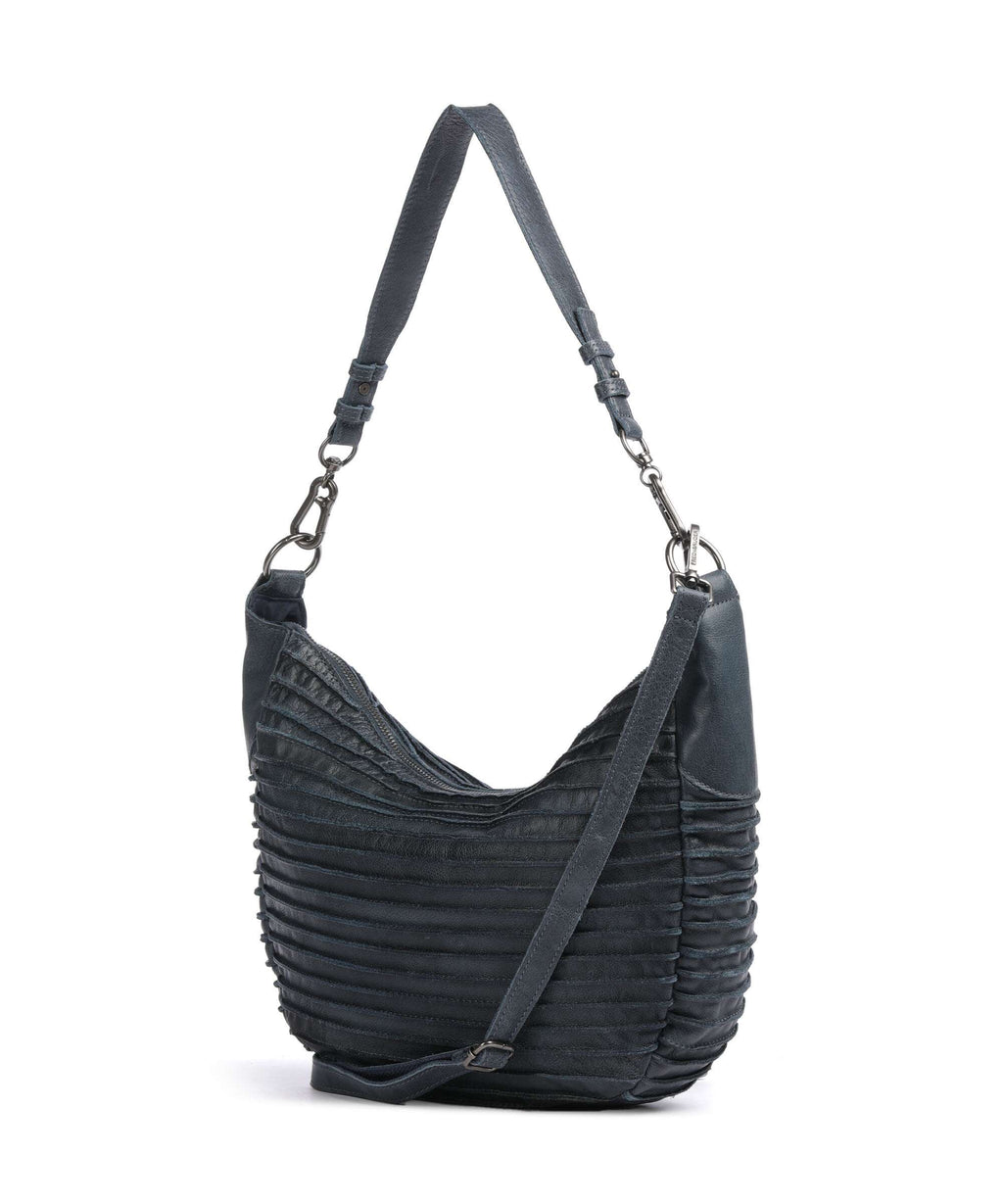 FredsBruder Riffel Flowow Hobo bag dusty blue