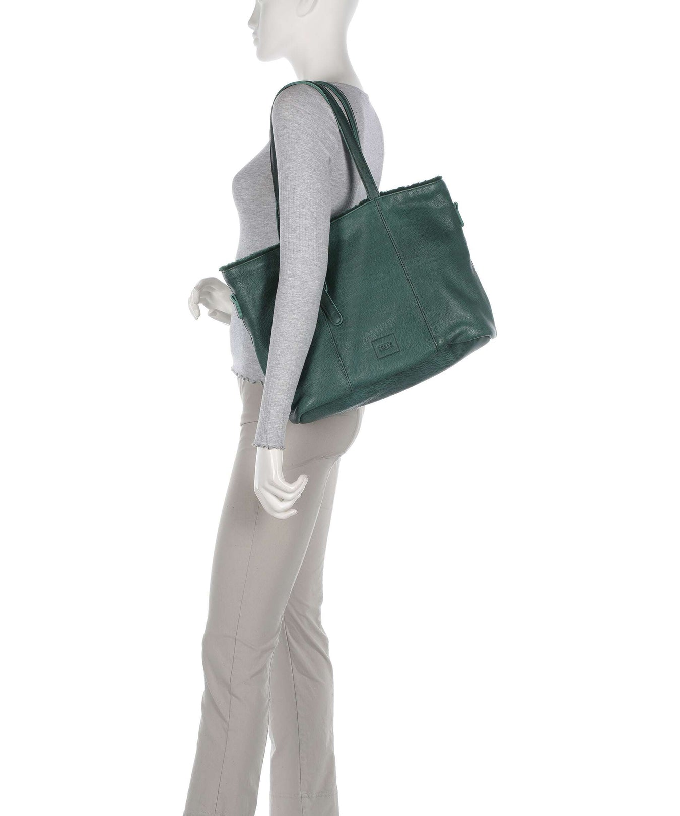 FredsBruder Inside Out Tote bag petrol green