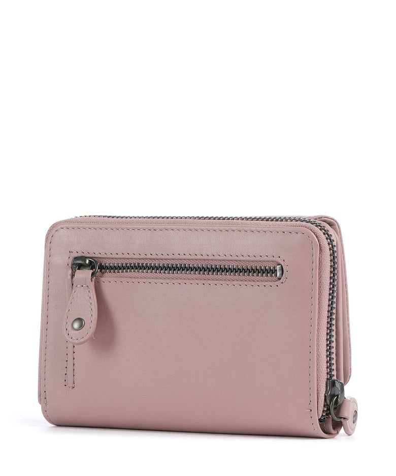 Aunts & Uncles Jamie's Orchard Dahlia RFID Wallet cosmetic pink