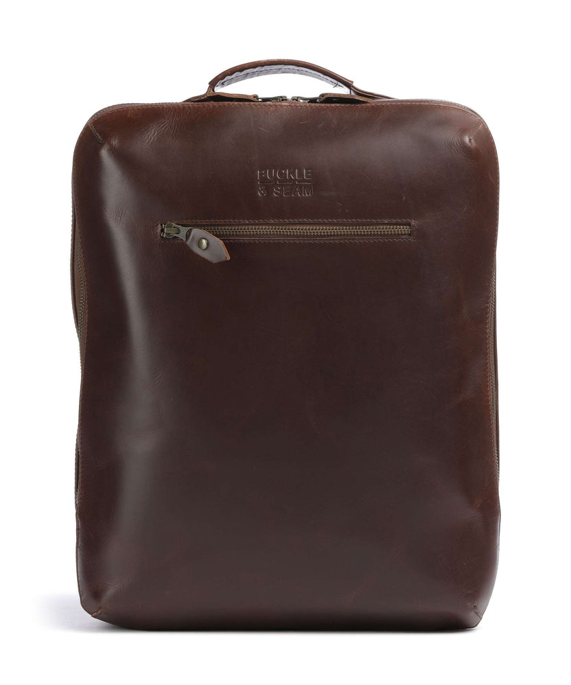 Buckle & Seam Crazy Horse Mik Backpack brown