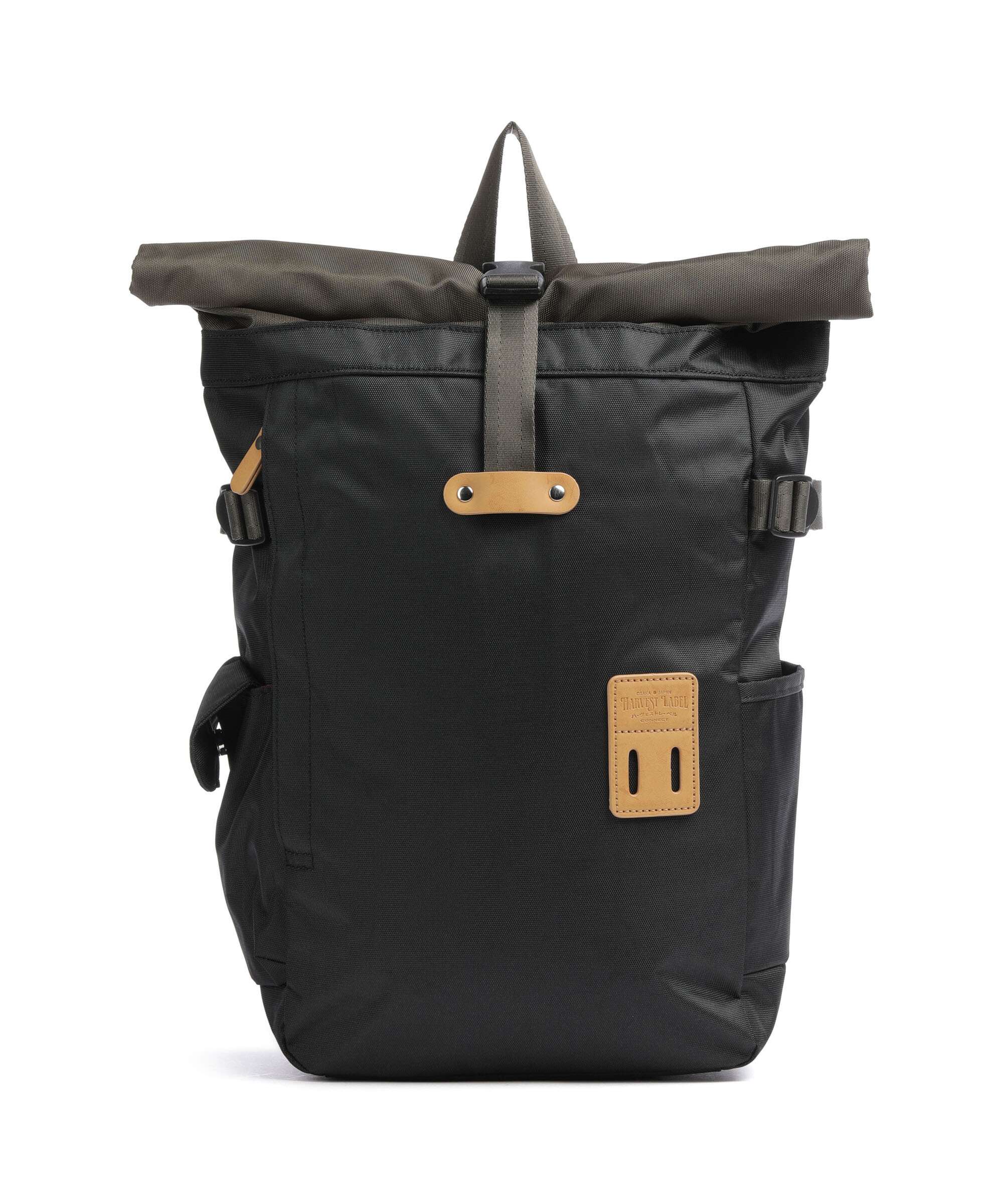 Harvest Label Norikura Two-Tone Rolltop backpack black/olive