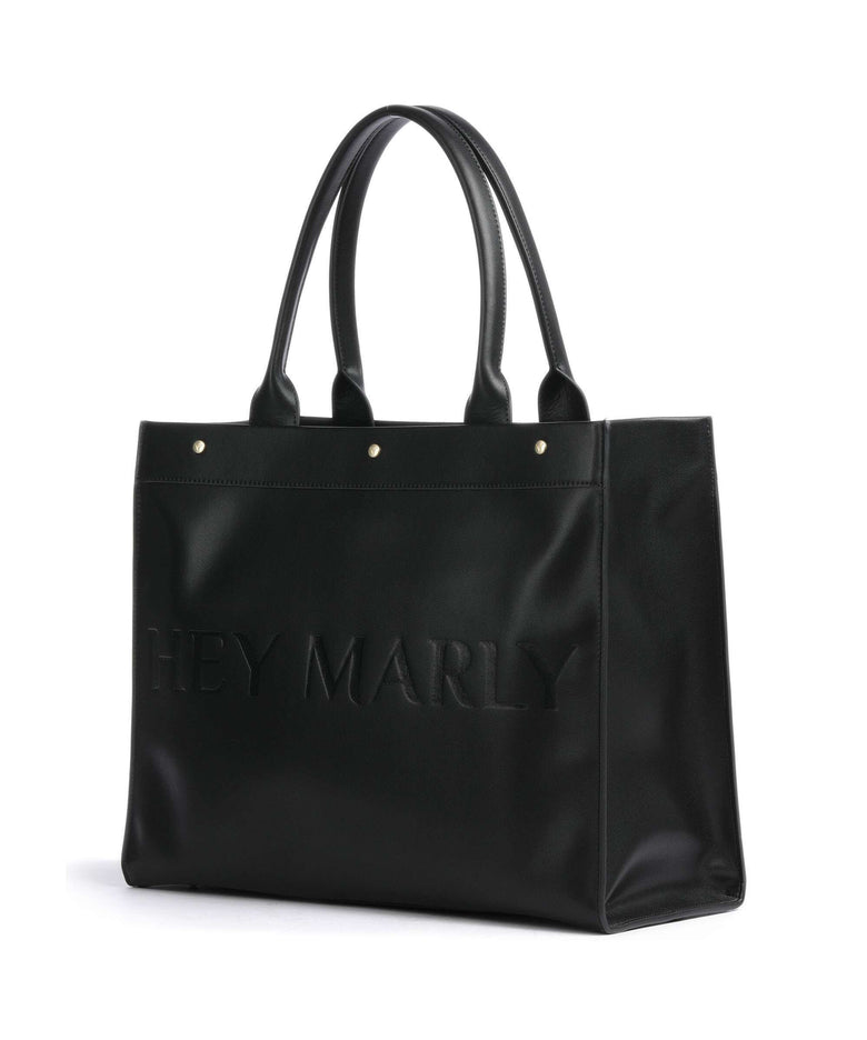 Hey Marly Classy Signature Tote bag black