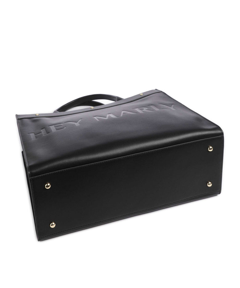 Hey Marly Classy Signature Tote bag black