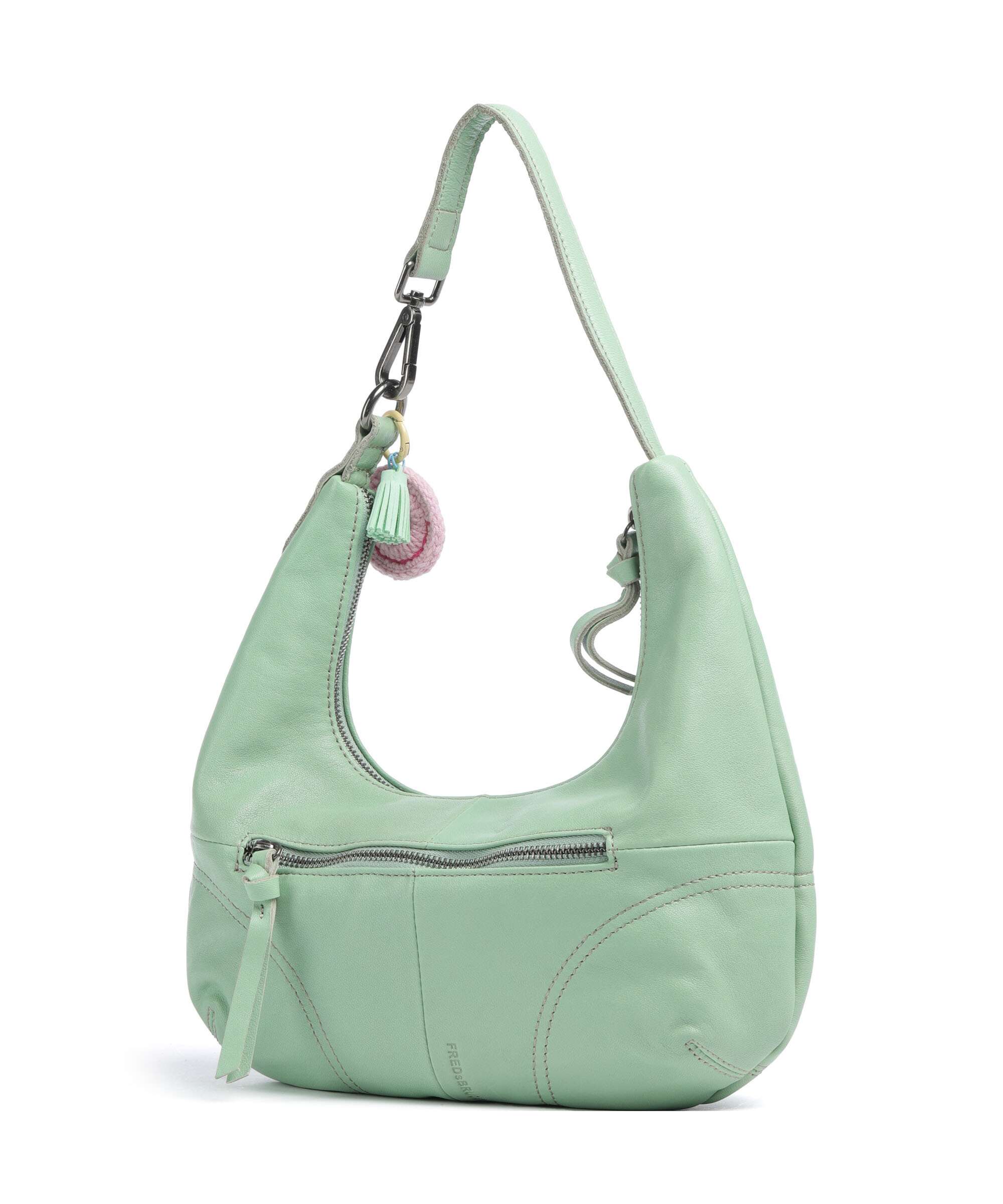 FredsBruder Take A Smile Midi Hobo bag fresh mint