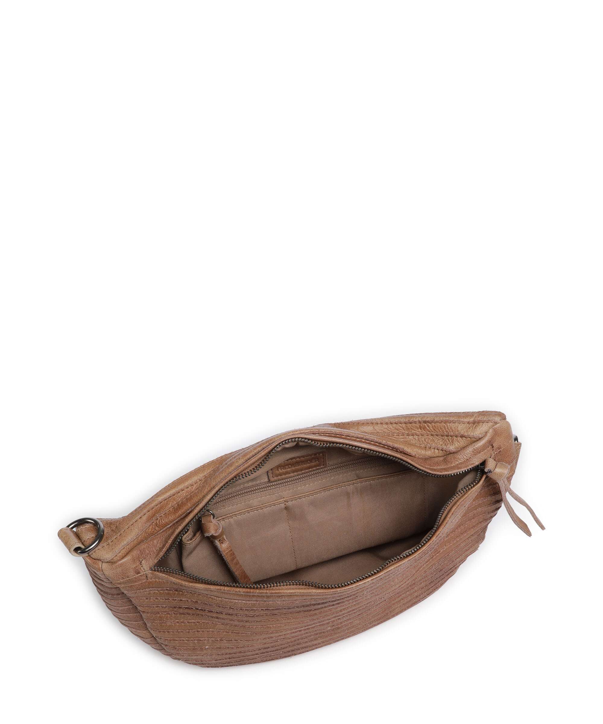 FredsBruder Check My Bag Mini Crossbody bag caramel