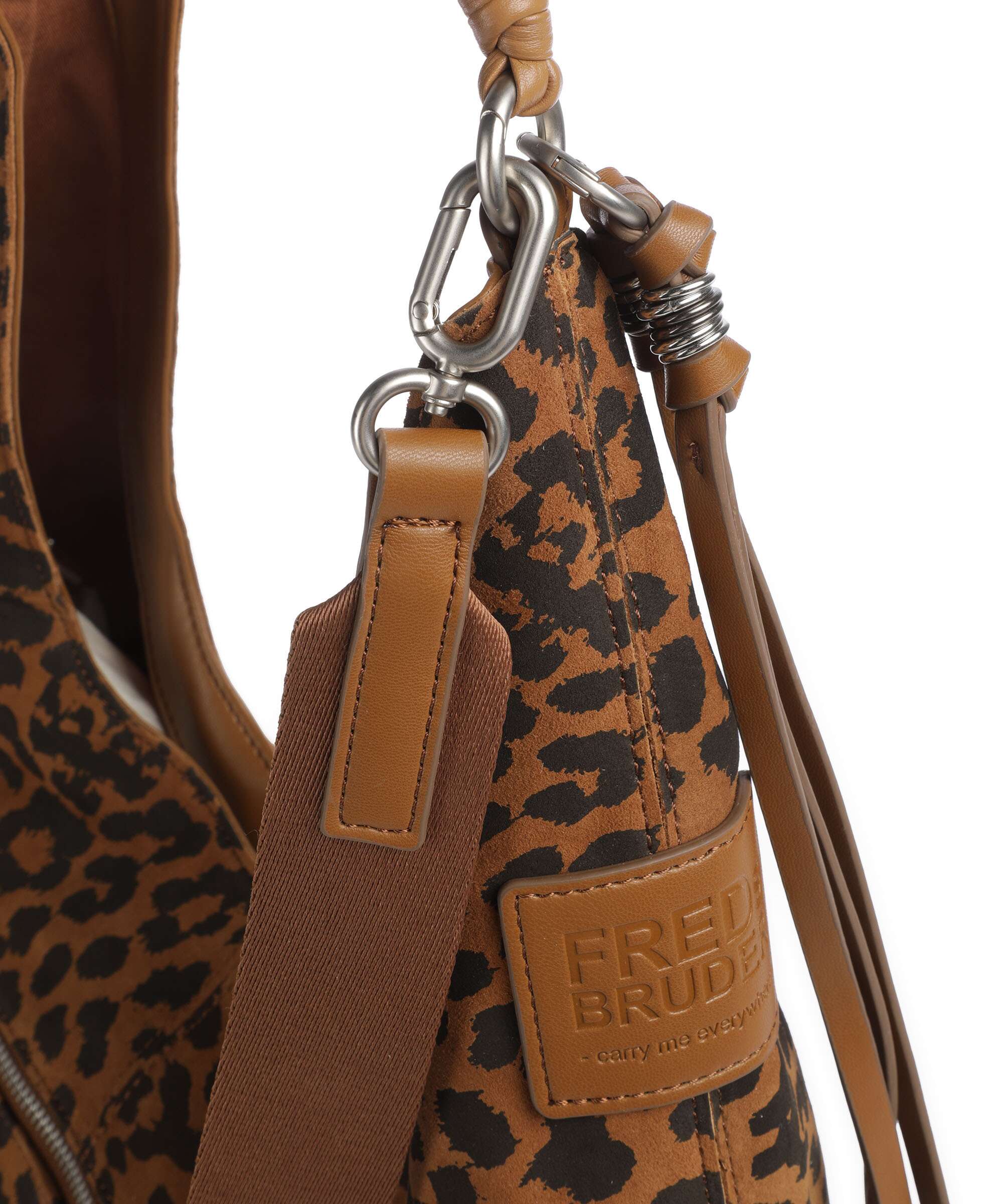 FredsBruder For Lovers Midi Hobo bag leo print