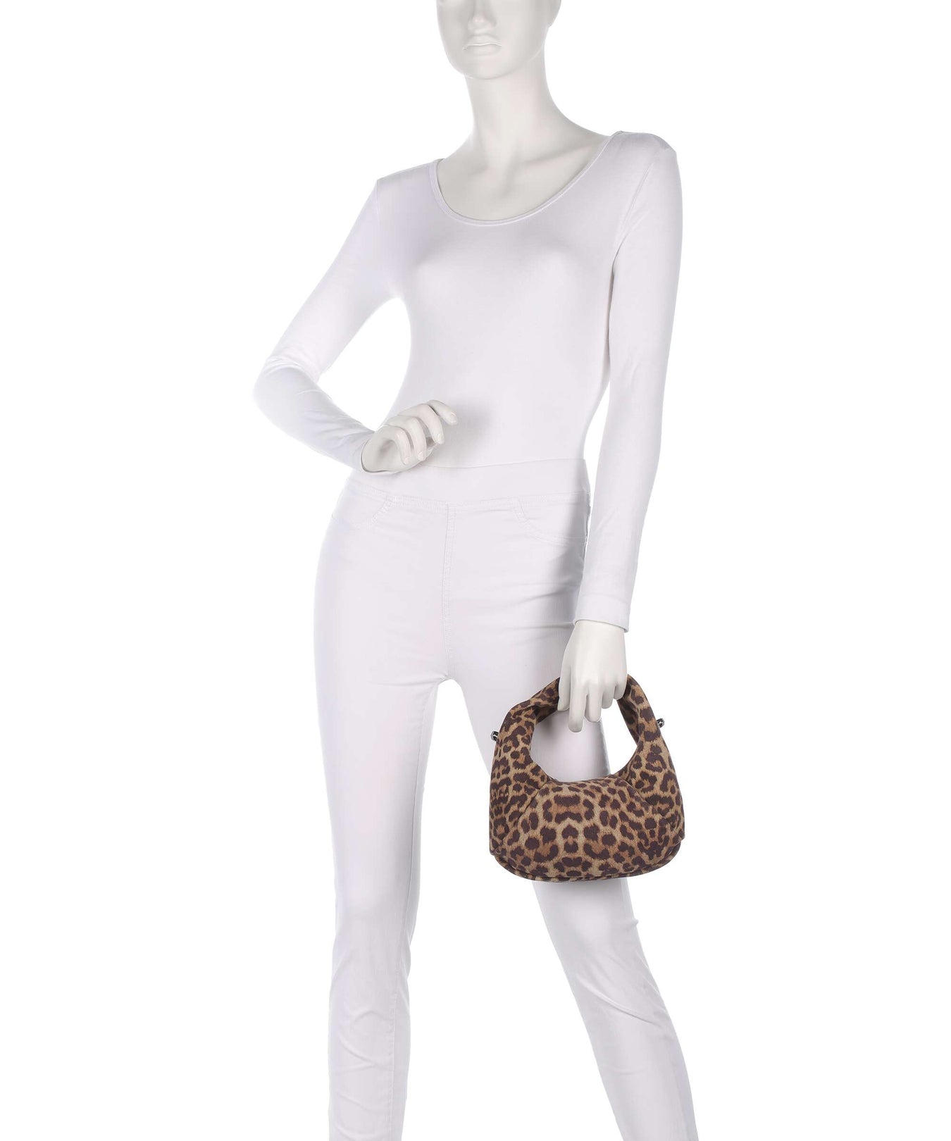 Les Visionnaires Greta Essential Cozy Mini Handbag leo print