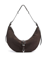 Les Visionnaires Enya Rebel Cozy Hobo bag dark brown