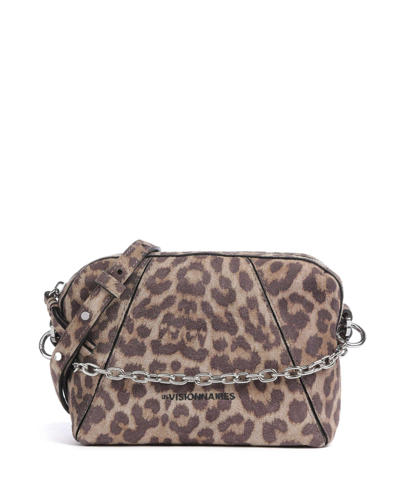 Les Visionnaires Lynn Cozy Chain Crossbody bag leo print