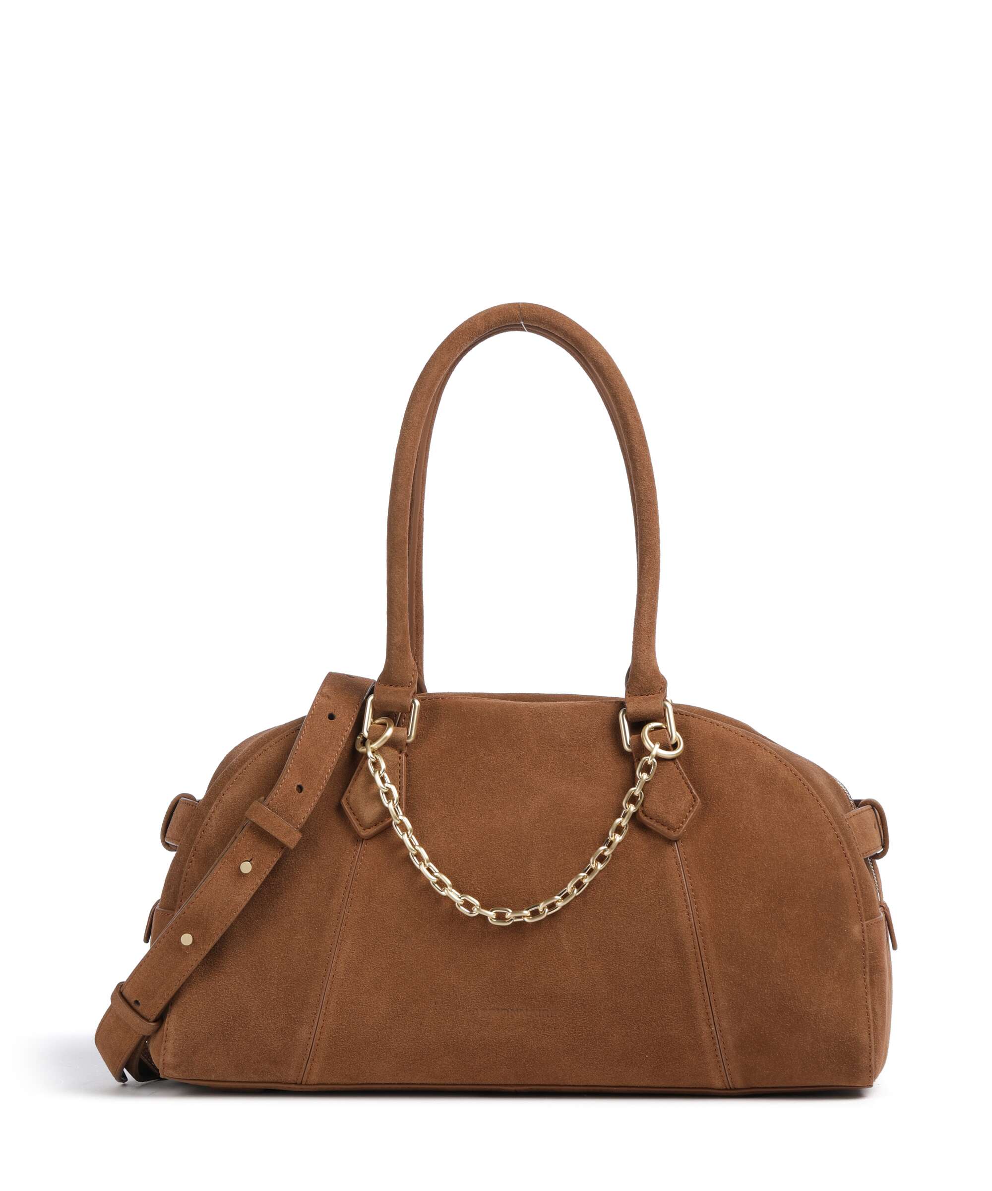 Les Visionnaires Odette Cozy Chain Handbag cognac